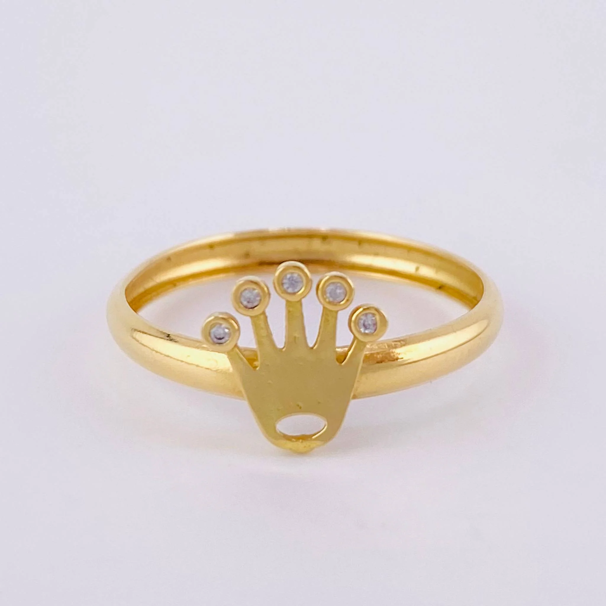 Anillo Corona 1.15g / T8 Oro Amarillo 18K