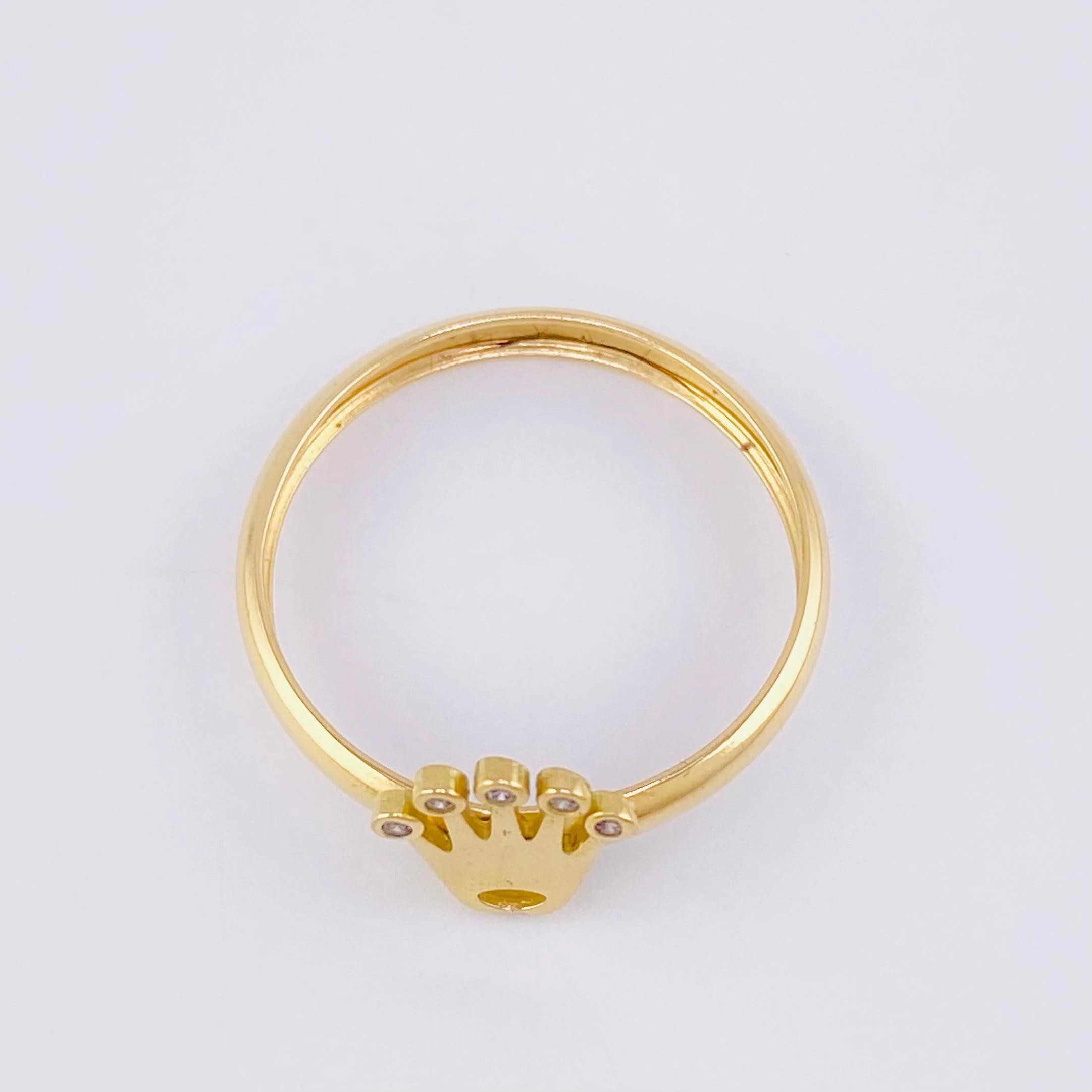 Anillo Corona 1.15g / T8 Oro Amarillo 18K - Image 3