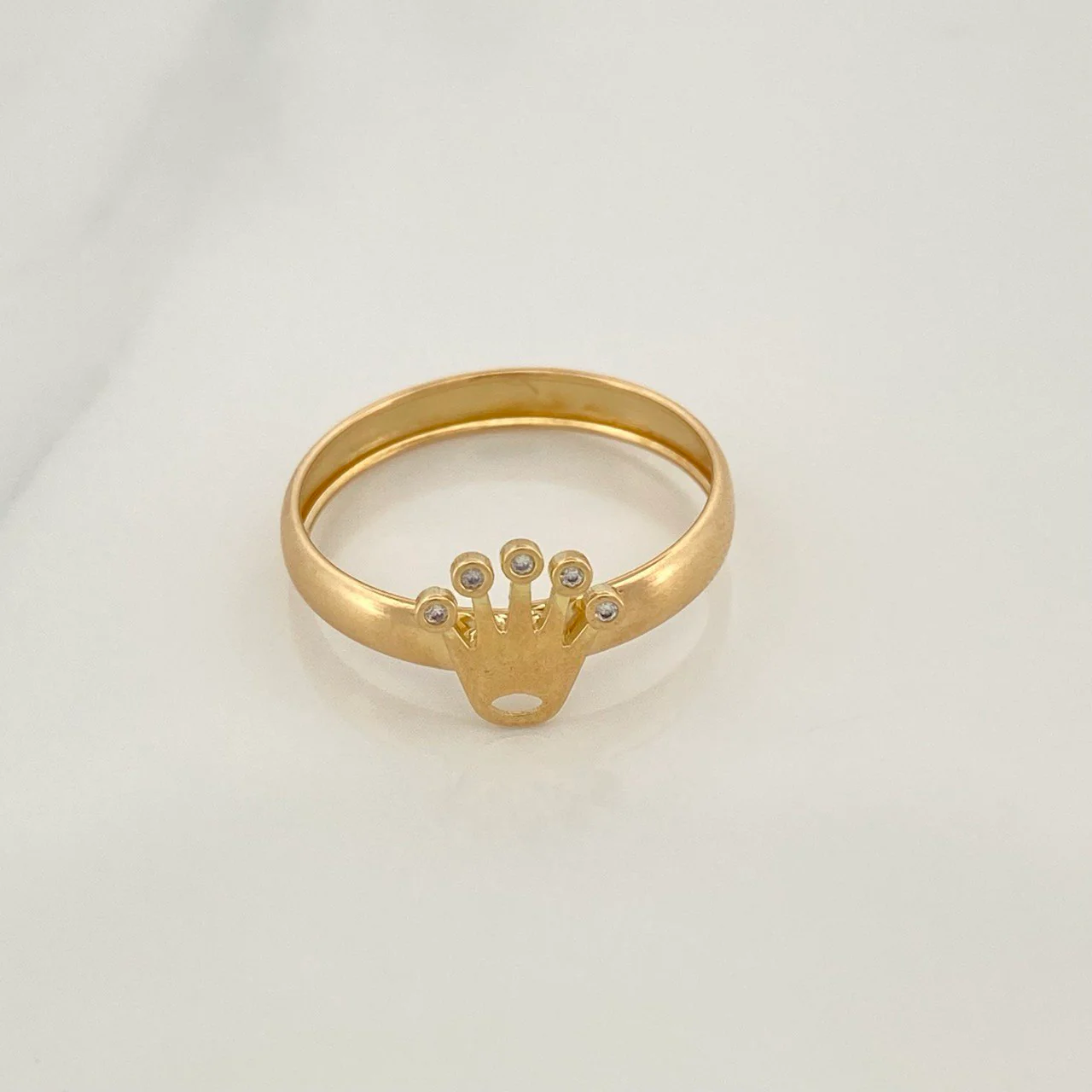 Anillo Corona 1.15gr / T7 / Oro Amarillo 18K %