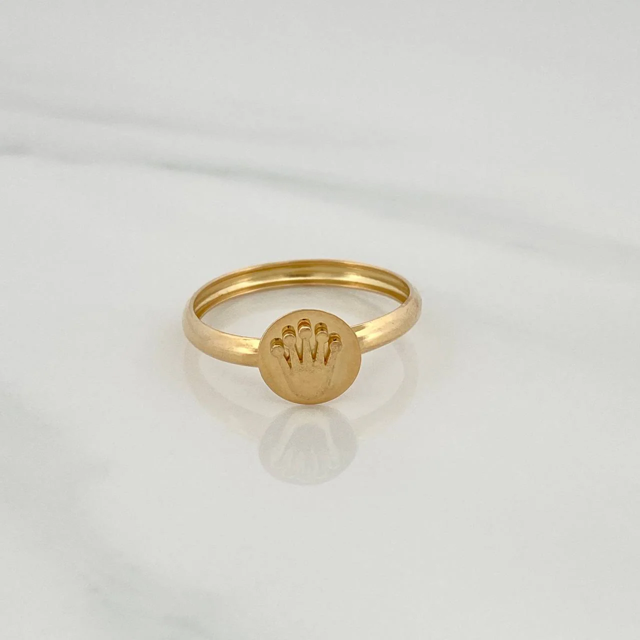 Anillo Corona 1.15gr / T8 / Oro Amarillo 18K
