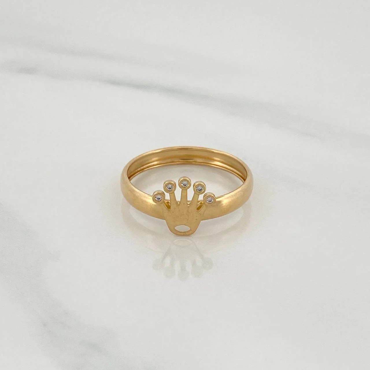 Anillo Corona 1.15gr / T8 / Oro Amarillo 18K