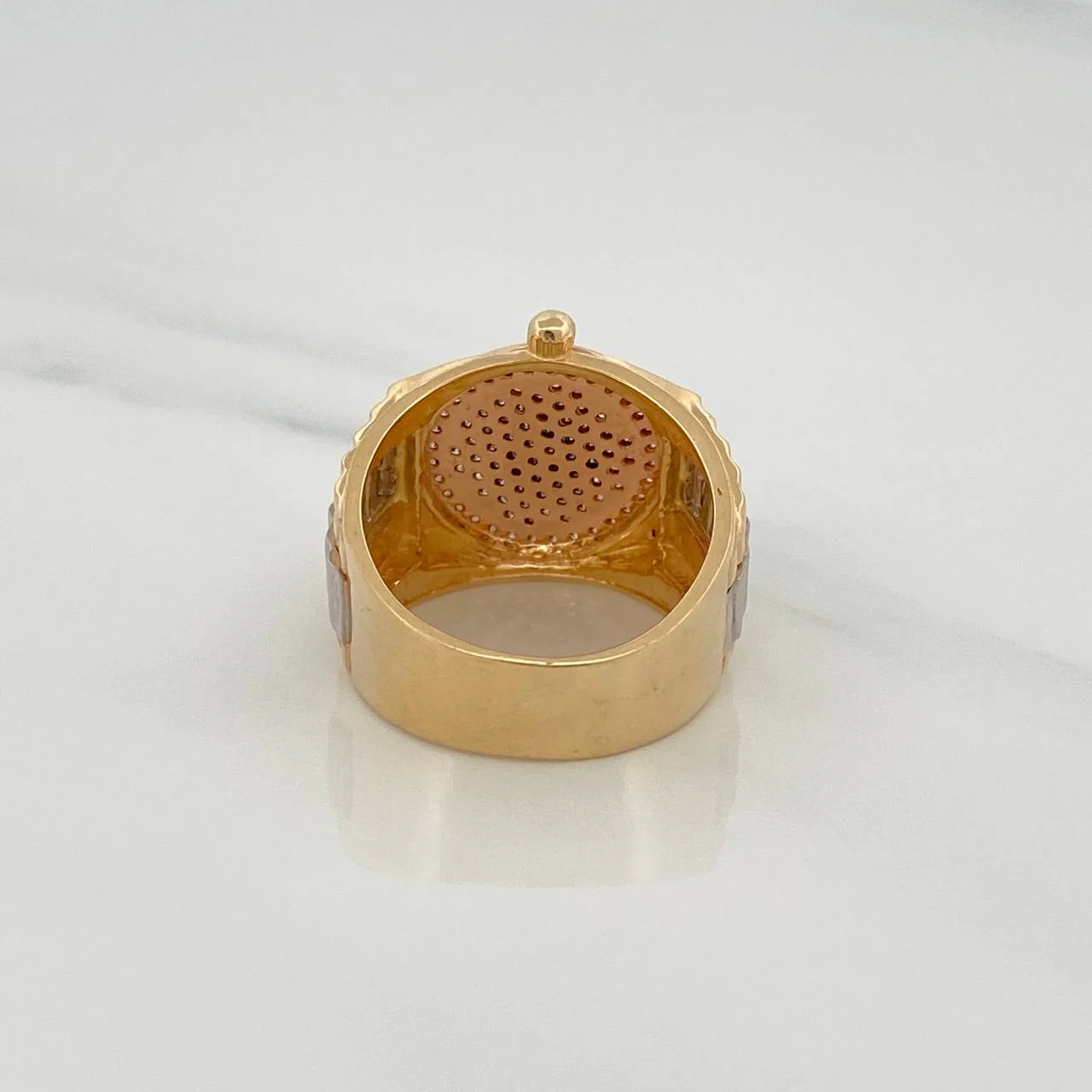 Anillo Corona 10.55gr / T7 3/4 / Tres Oros 18K - Image 2