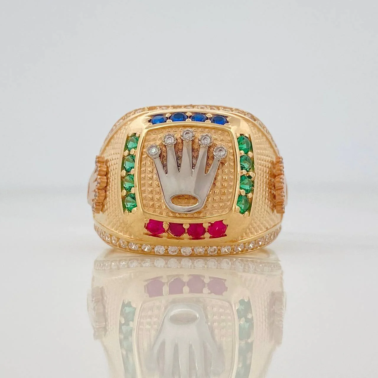 Anillo Corona 11g / T11 1/4 Tres Oros 18K
