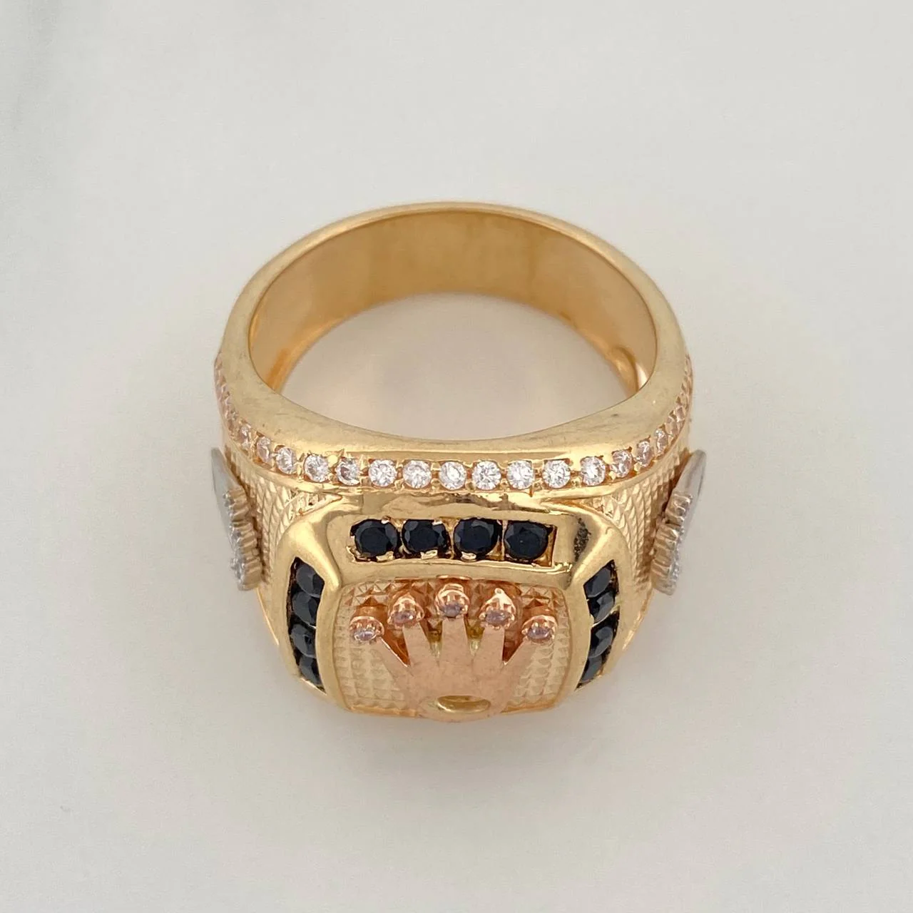 Anillo Corona 14.55g / T8 3/4 Tres Oros 18K - Image 3