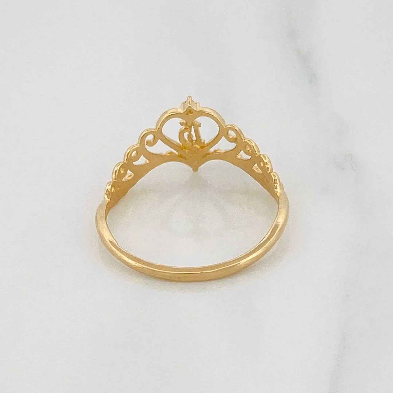 Anillo Corona 15´s 1.55g / T6 3/4 Oro Amarillo 18K - Image 4