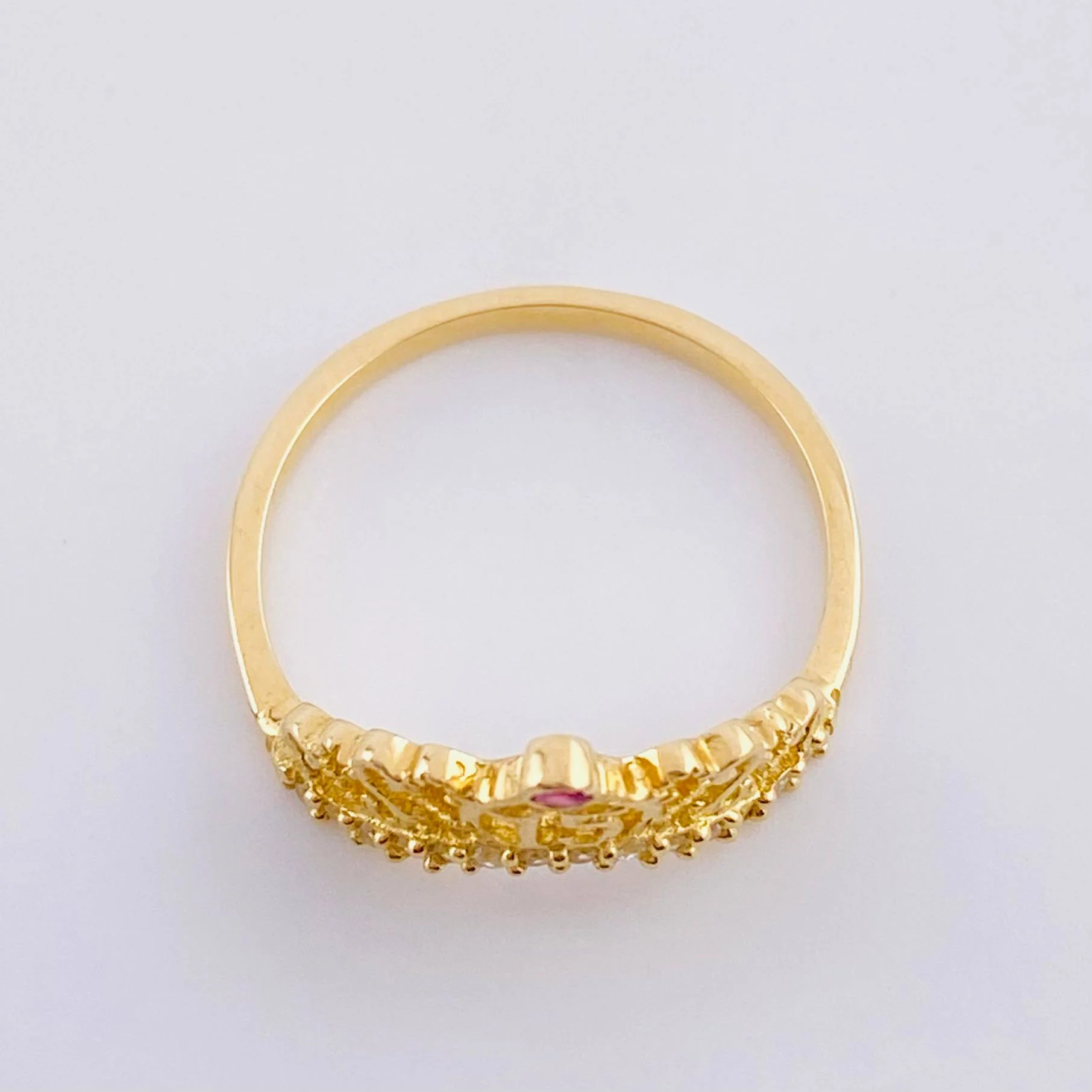 Anillo Corona 15's 1.8g / T5 1/4 Oro Amarillo 18K - Image 3