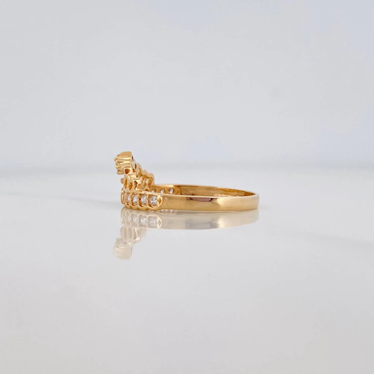 Anillo Corona 15S 2.25 g / T7 Oro Amarillo 18K - Image 4