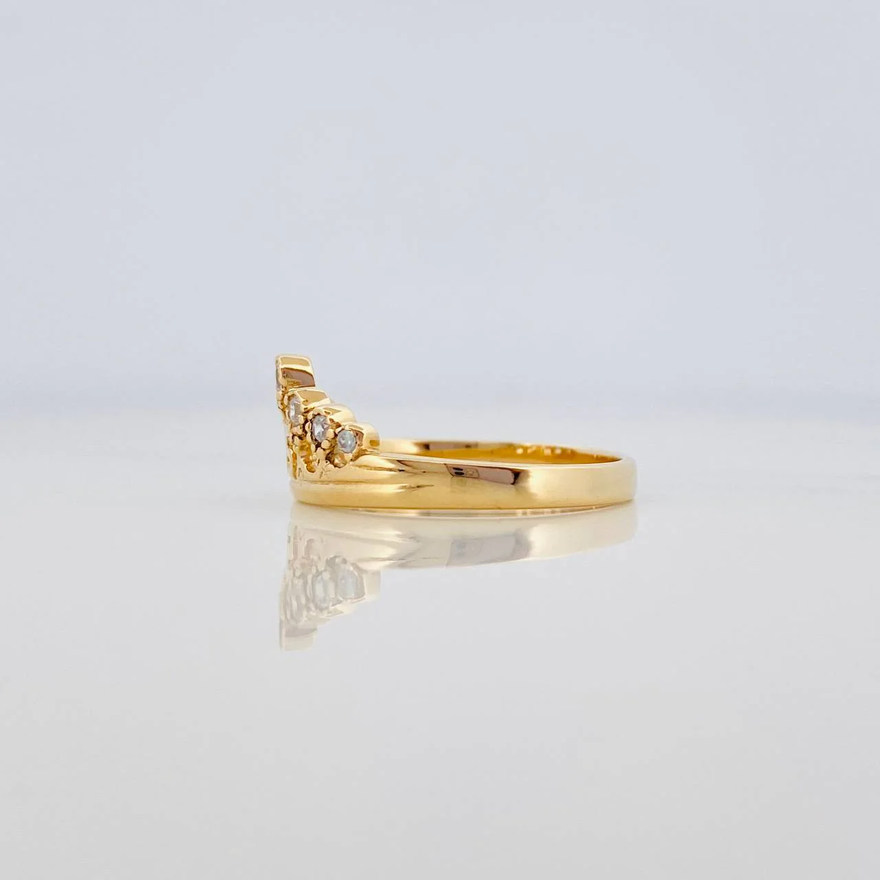Anillo Corona 15S 2.85 g / T7 Oro Amarillo 18K - Image 4