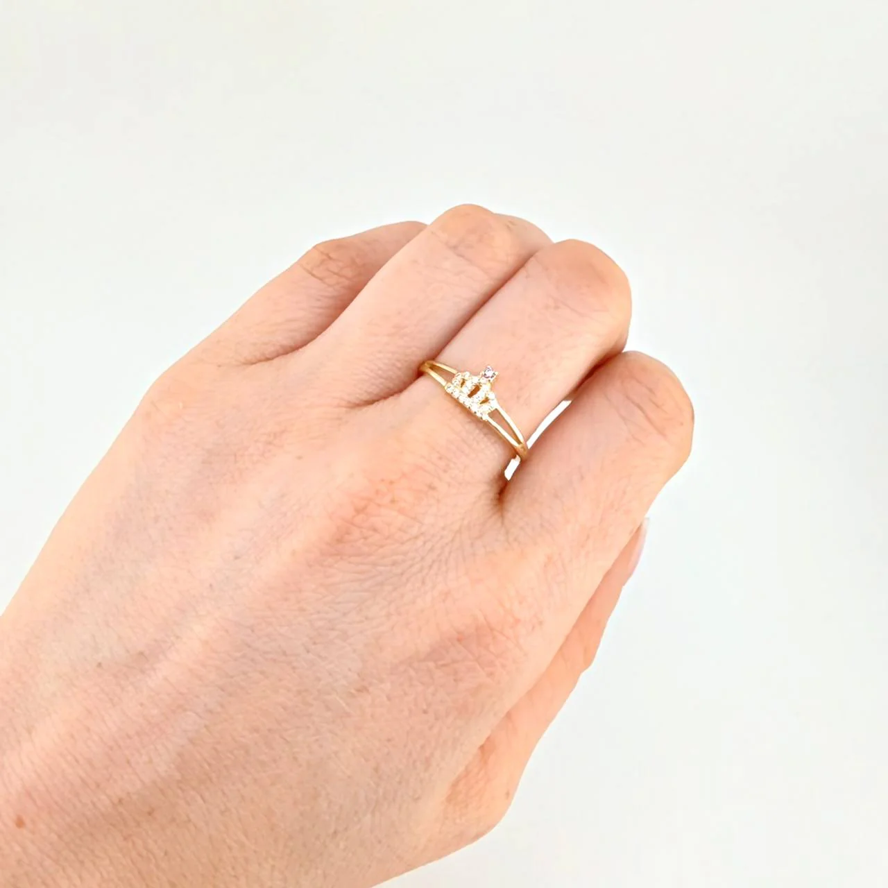 Anillo Corona 2.1 g / T8 Oro Amarillo 18K - Image 4