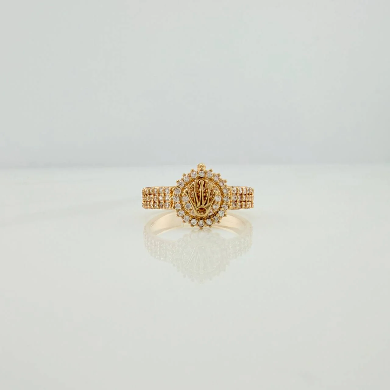 Anillo Corona 2.85gr / T5 1/2 / Oro Amarillo 18K &