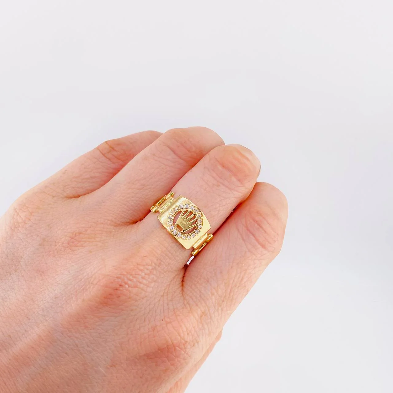 Anillo Corona 3.65 g / T8 Oro Amarillo 18K - Image 4