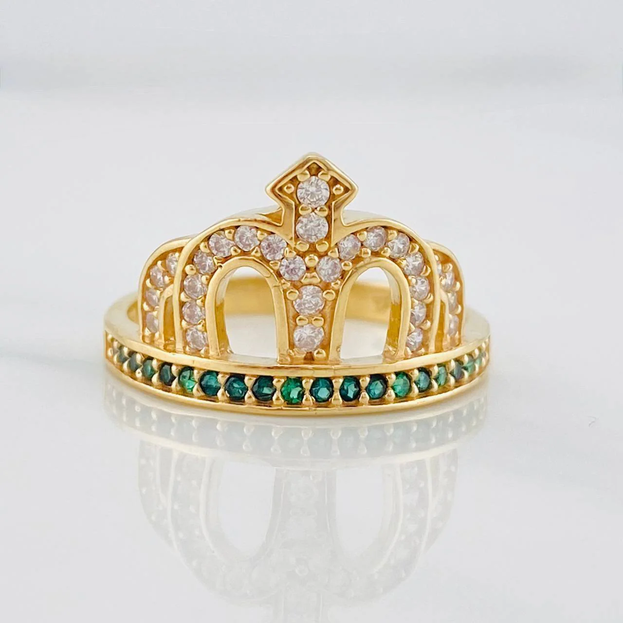Anillo Corona 3.75g / T7 3/4 Oro Amarillo 18K