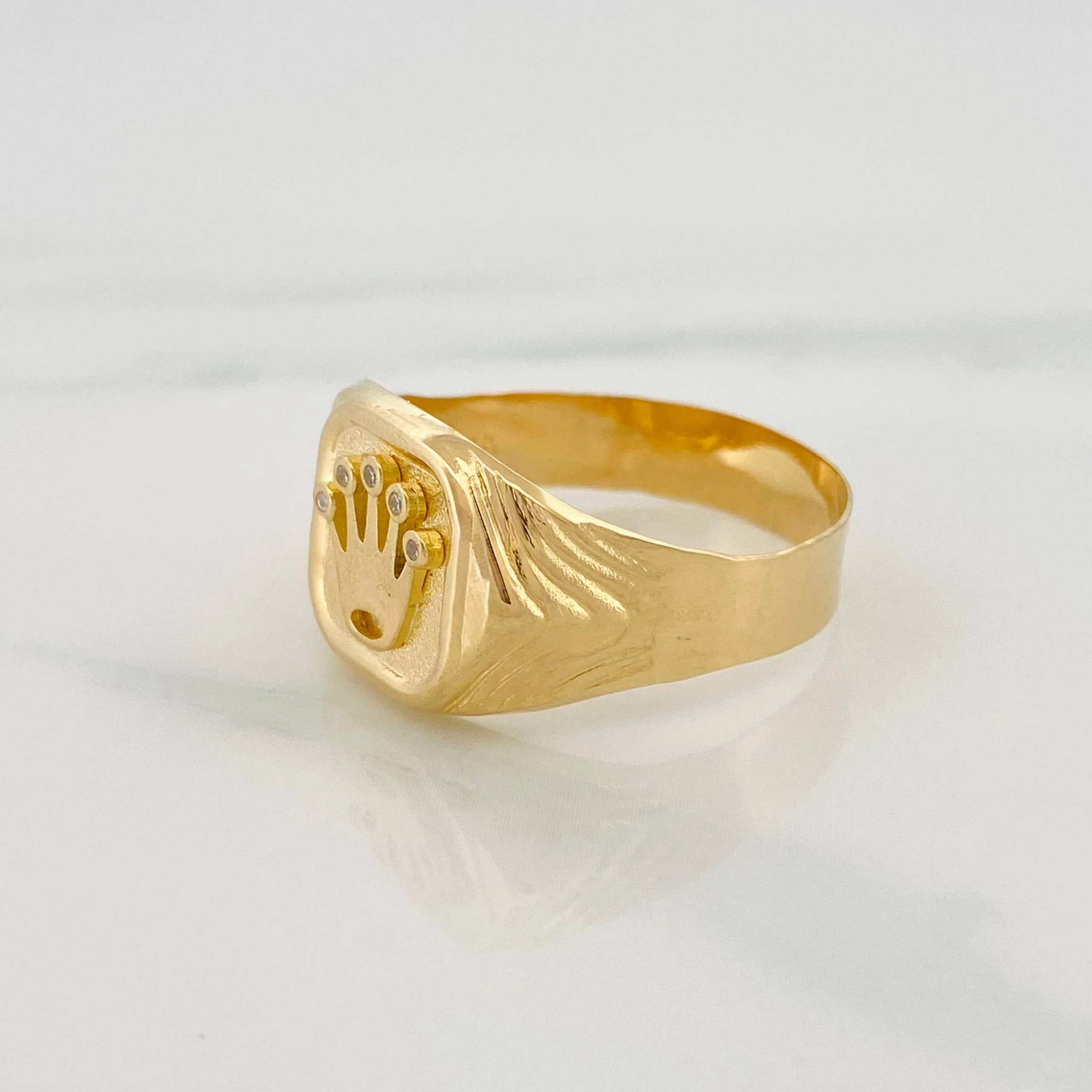 Anillo Corona 3 g / T10 1/2 Oro Amarillo 18K - Image 2