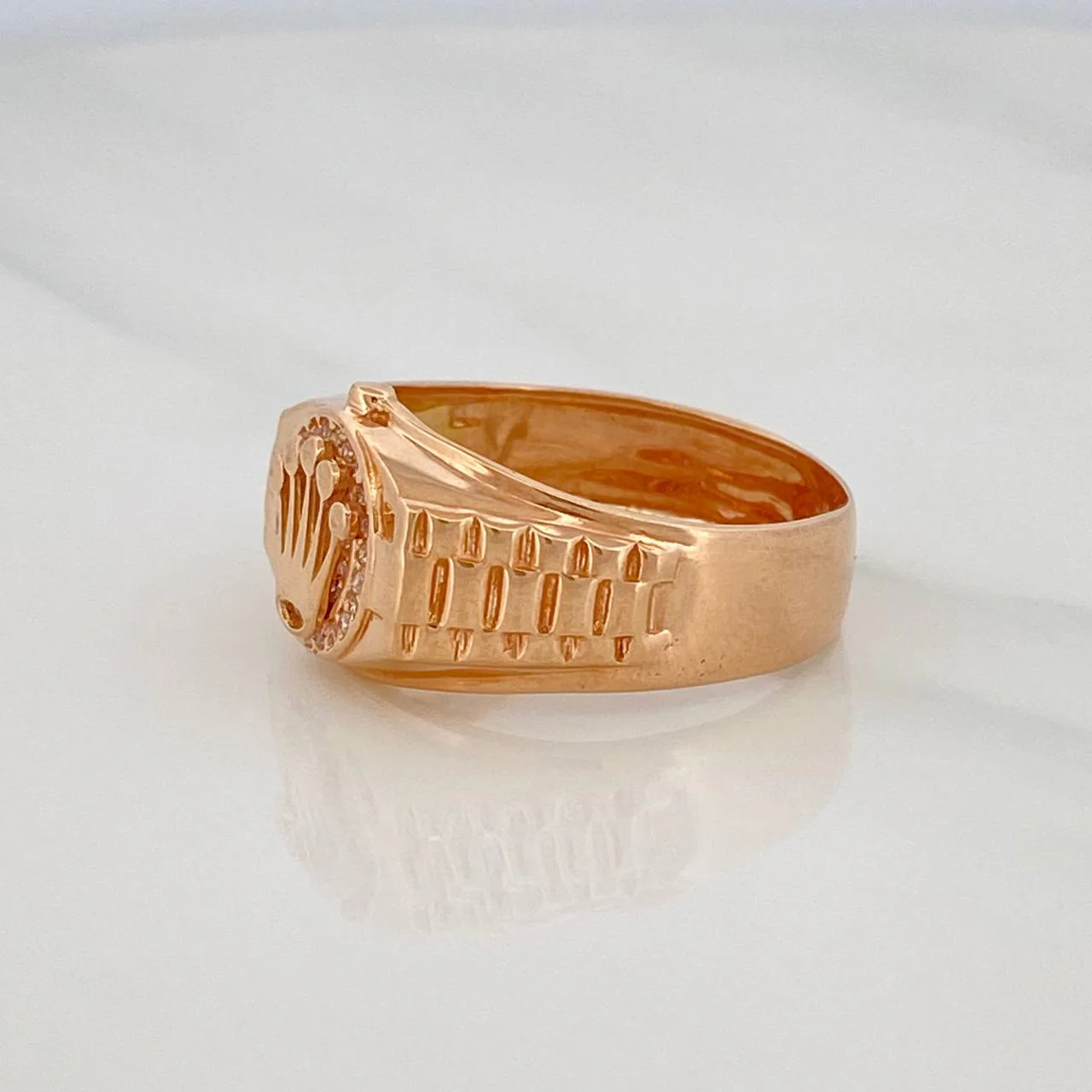 Anillo Corona 5.15g / T11 Oro Rosa 18K - Image 2