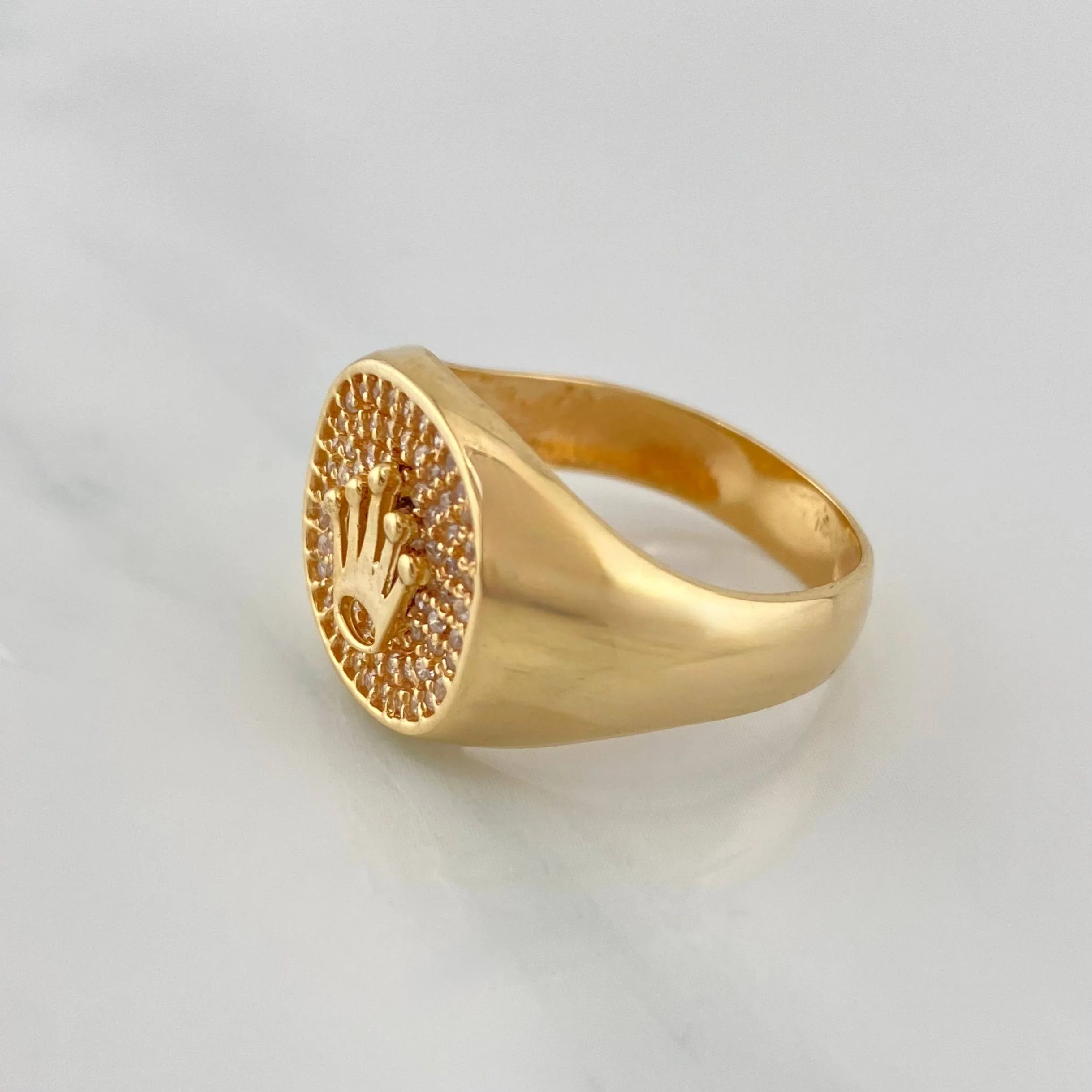 Anillo Corona 5.2 g / T9 Oro Amarillo 18K - Image 2