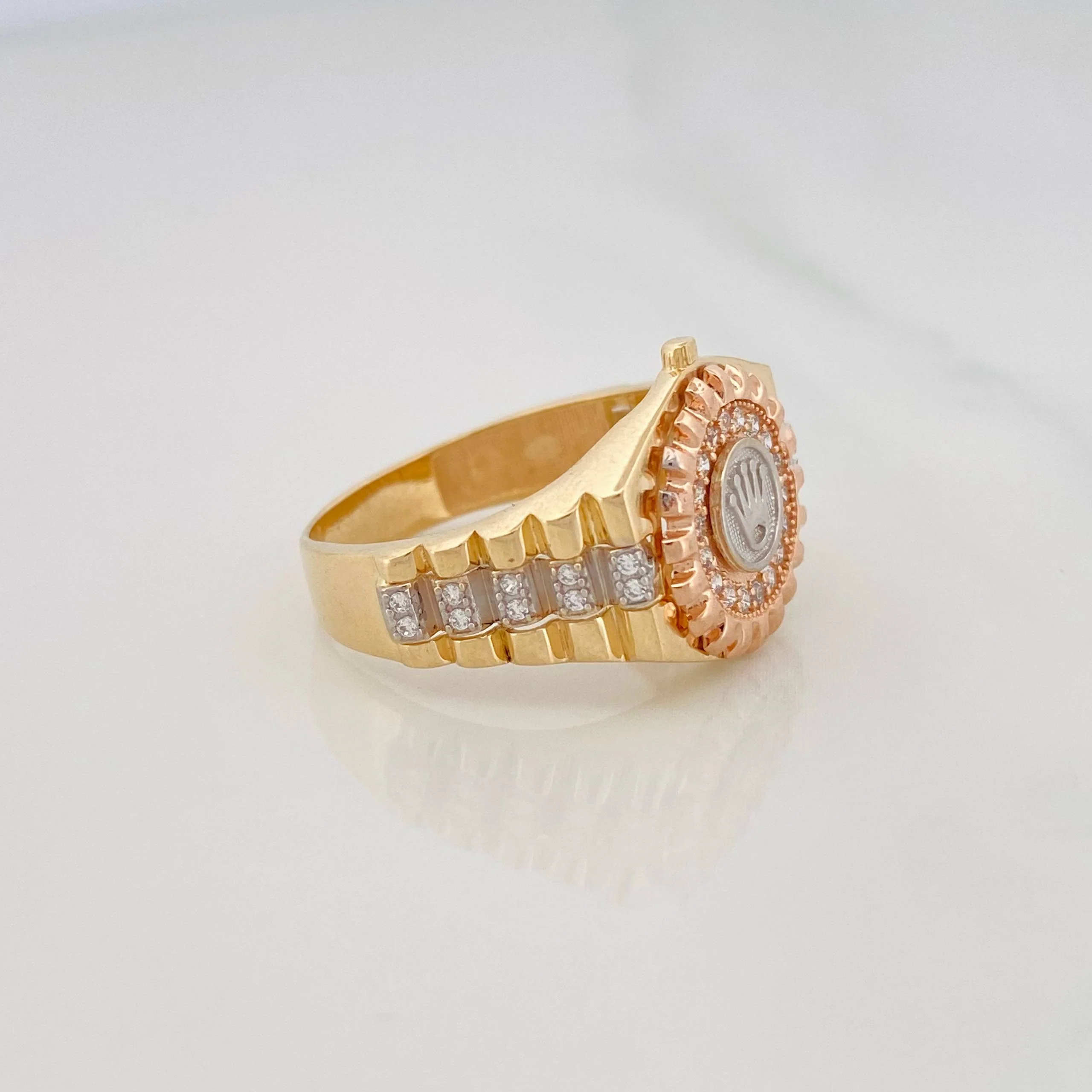 Anillo Corona 5.75g / T10 Tres Oros 18K - Image 3