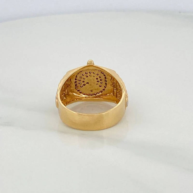 Anillo Corona 7.35gr / T7 / Dos Oros Amarillo Blanco 18K $ - Image 4