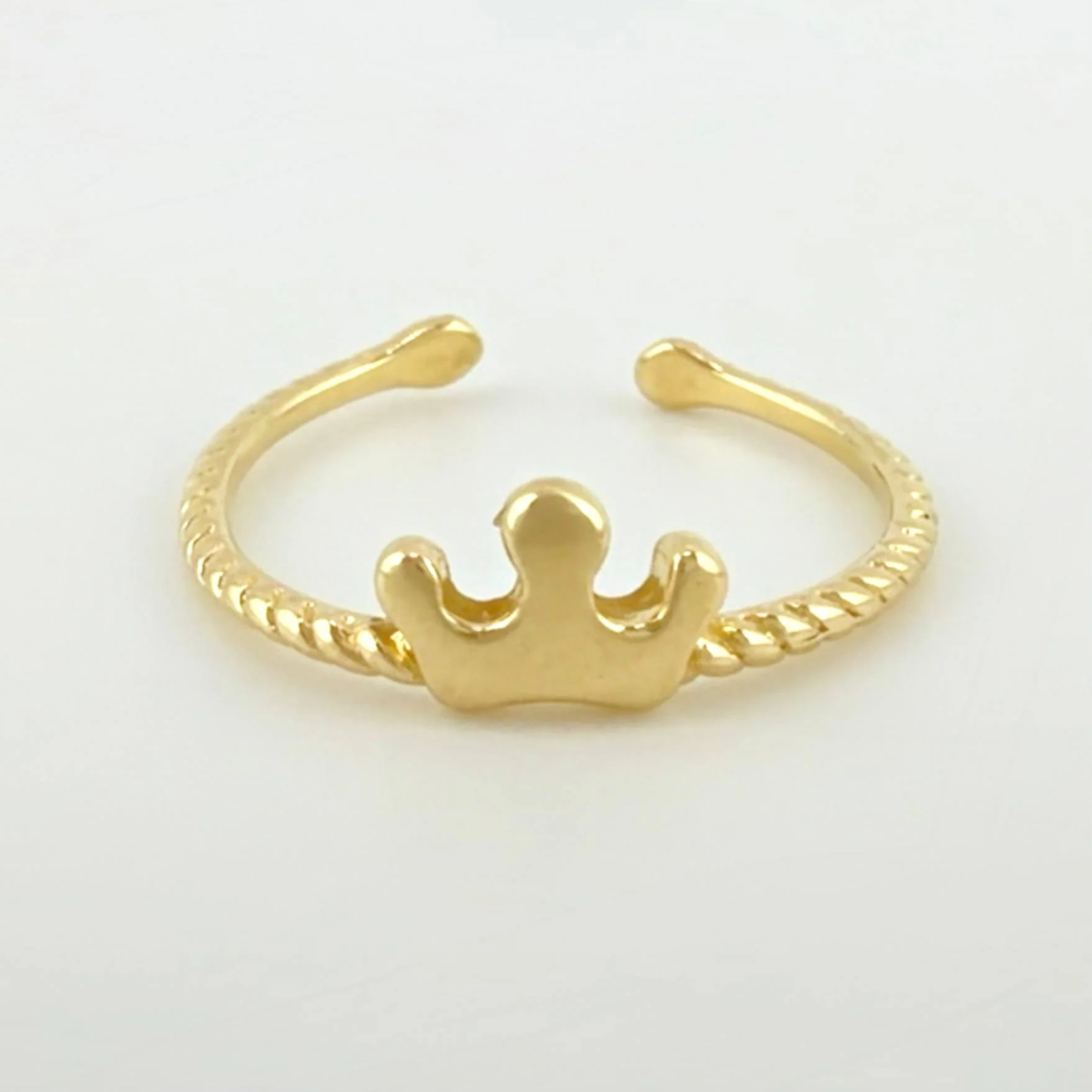 Anillo Corona Marina 1gr / T4 / Oro Amarillo 18K