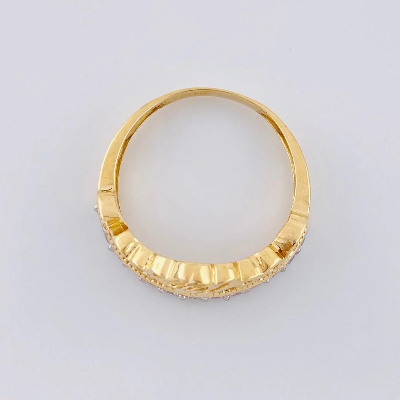 Anillo Corona Quinces 2.55 g / T5 3/4 Oro Amarillo 18K - Image 3