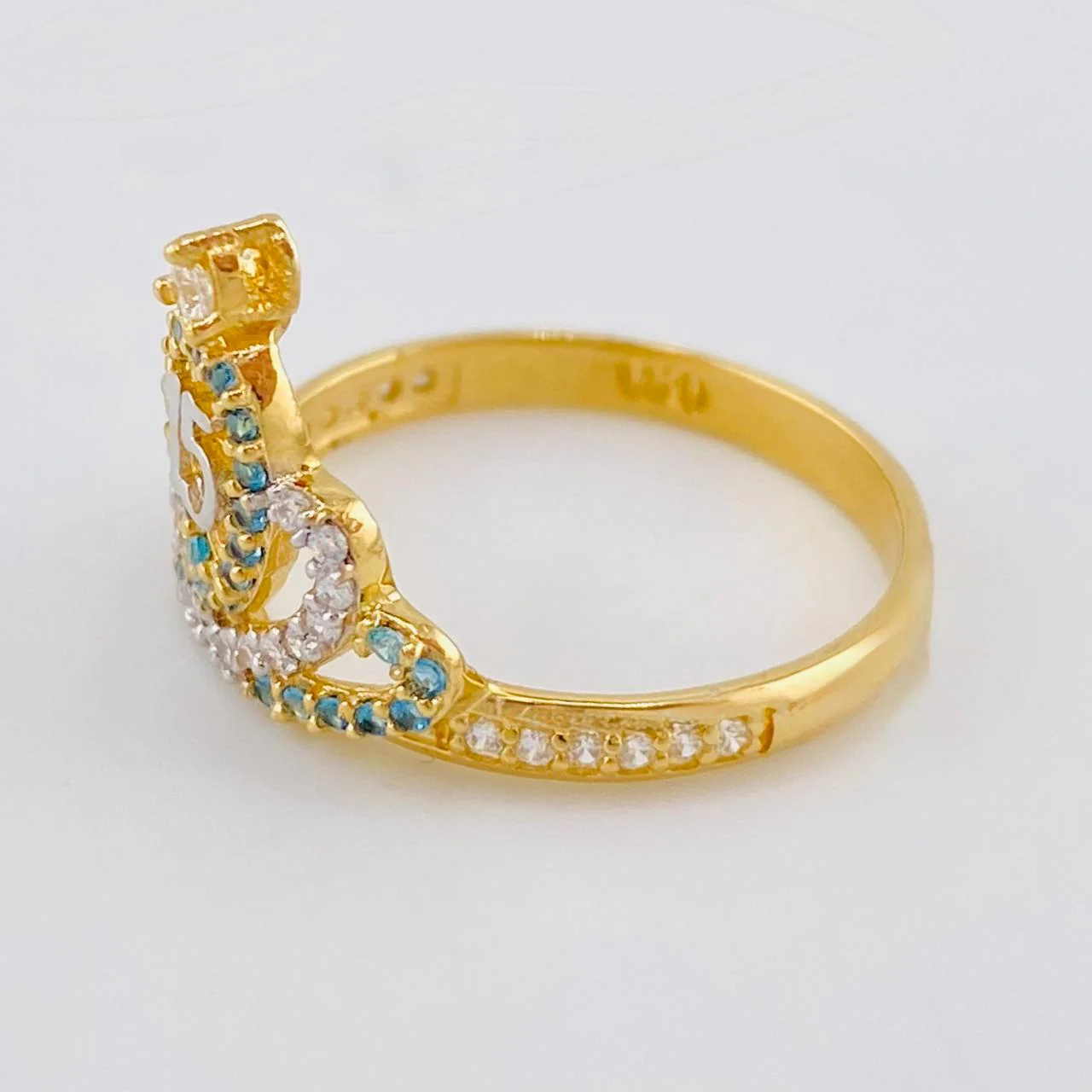 Anillo Corona Quinces 2.75 g / T6 1/4 Oro Amarillo 18K - Image 2