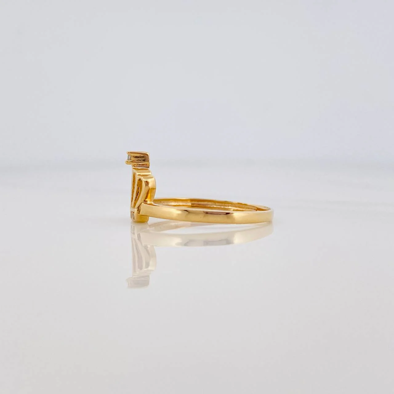 Anillo Corona Real 1.9 g / T6 1/4 Oro Amarillo 18K - Image 3