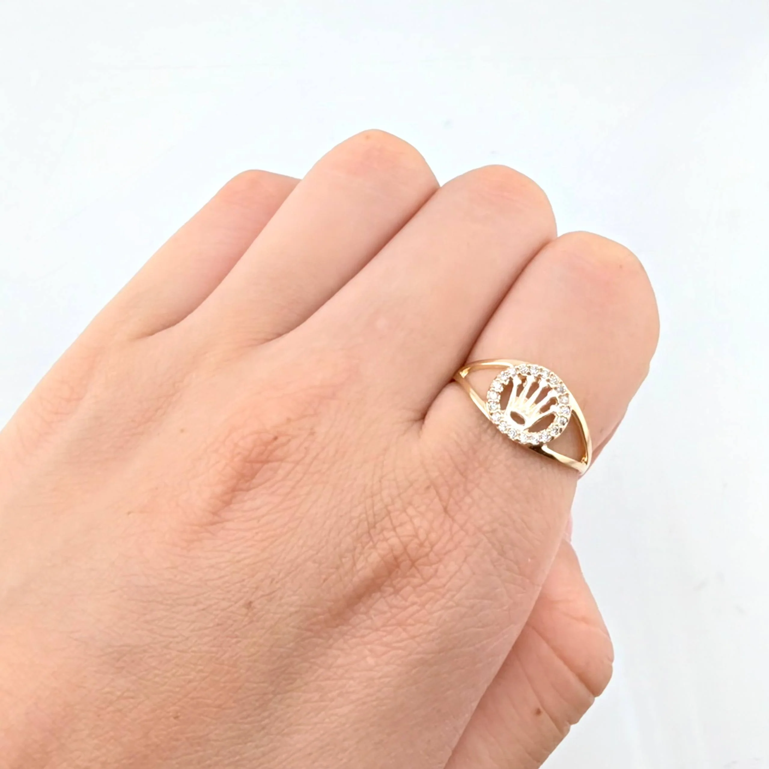 Anillo Corona Rx 1.95gr / T5 / Oro Amarillo 18K - Image 4
