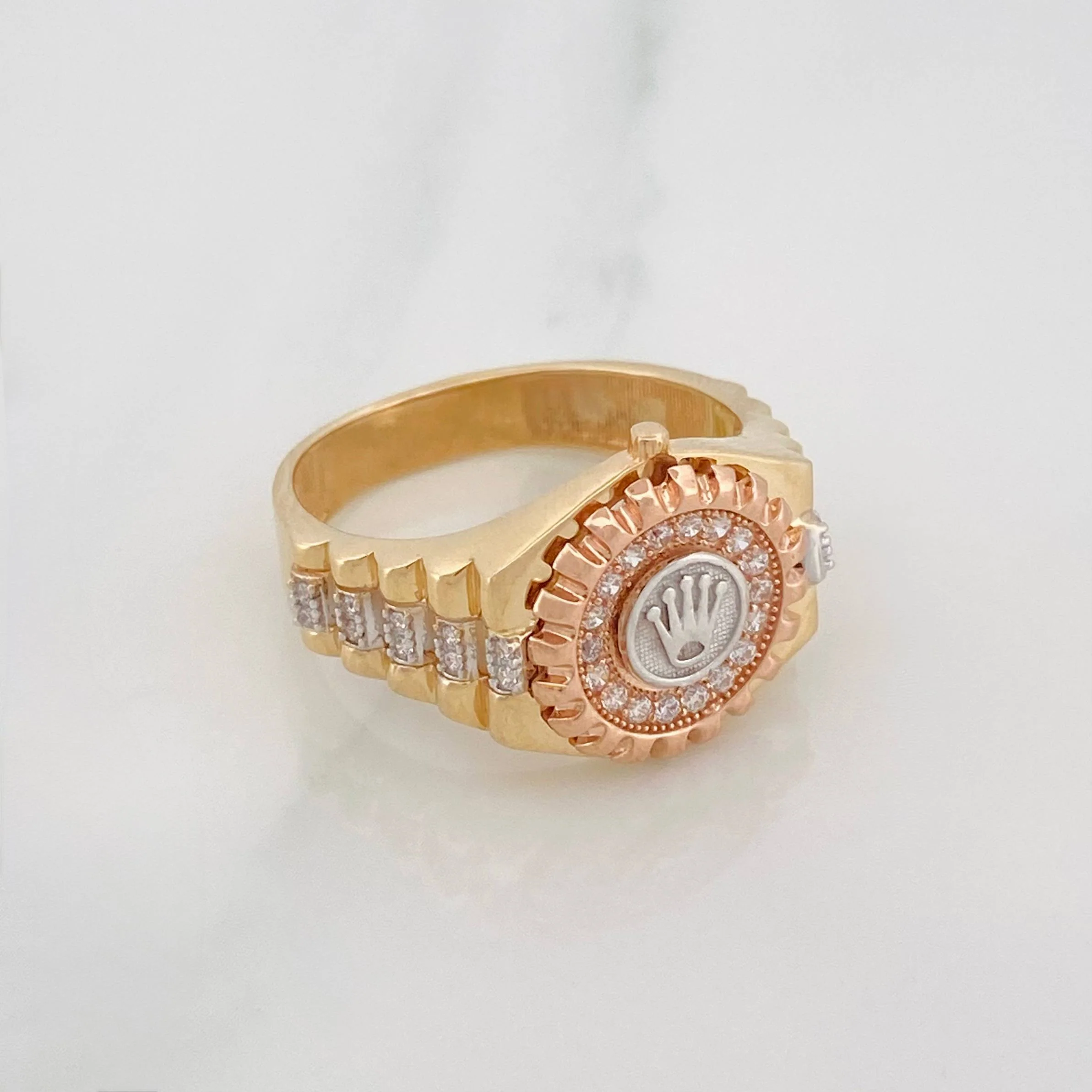 Anillo Corre Corona 6.3 g / T9 3/4 Tres Oros 18K - Image 3