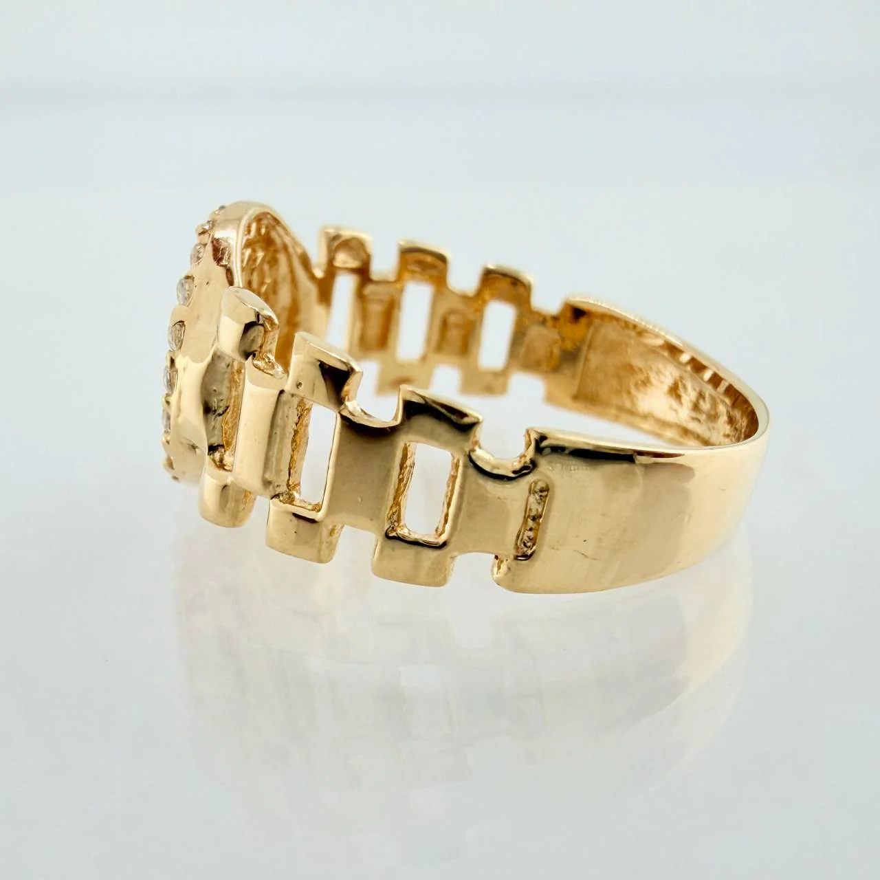 Anillo Correa Corona 2.35gr / T6 / Oro Amarillo 18K % - Image 5