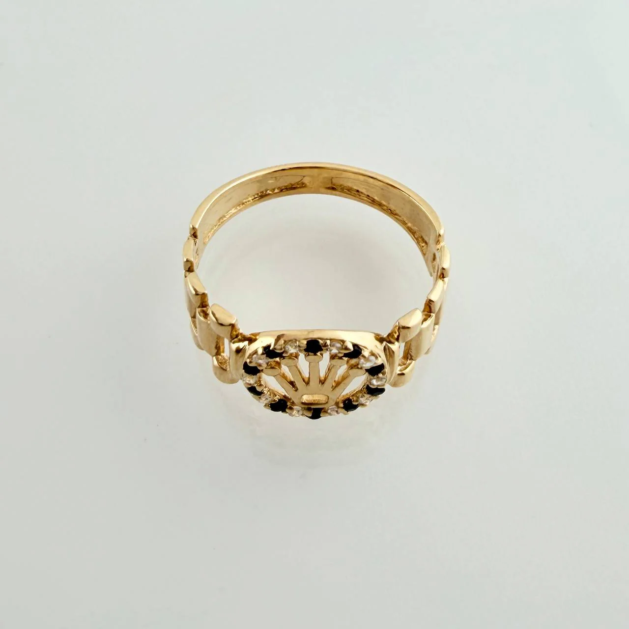 Anillo Correa Corona 2.4gr / T6 1/4 / Oro Amarillo 18K % - Image 3