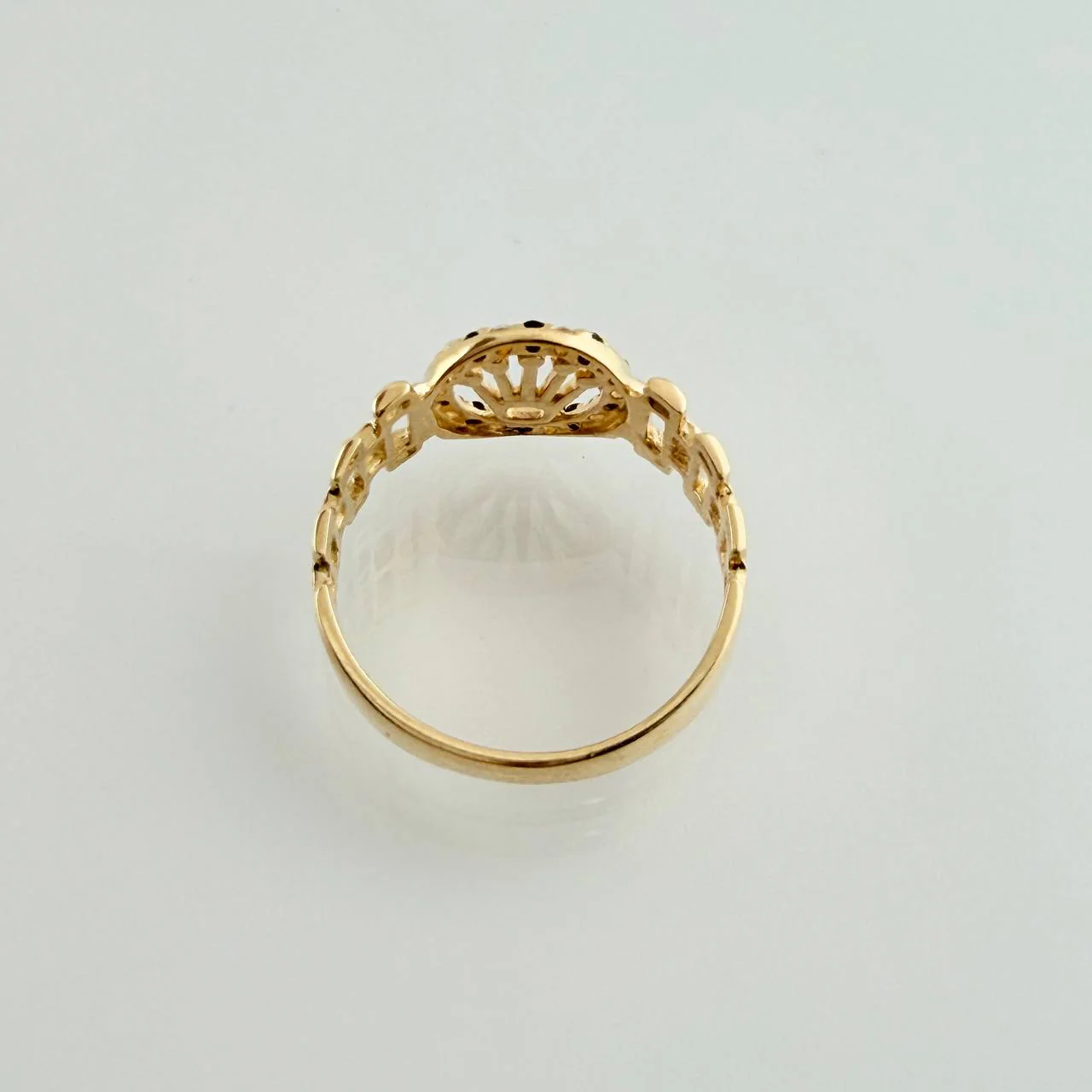 Anillo Correa Corona 2.4gr / T6 1/4 / Oro Amarillo 18K % - Image 4