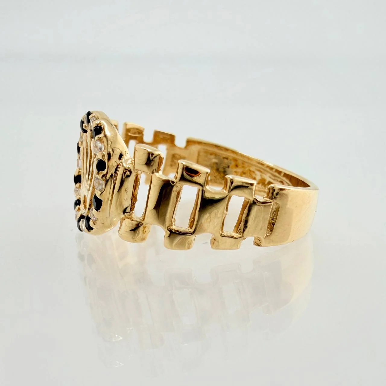 Anillo Correa Corona 2.4gr / T6 1/4 / Oro Amarillo 18K % - Image 5