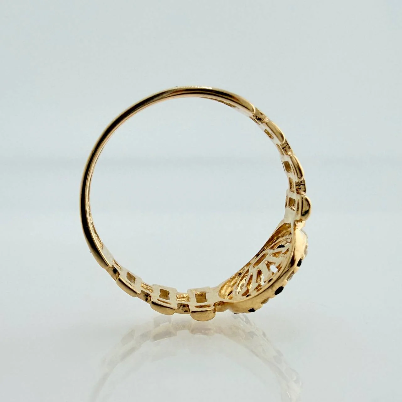 Anillo Correa Corona 2.4gr / T6 1/4 / Oro Amarillo 18K % - Image 6