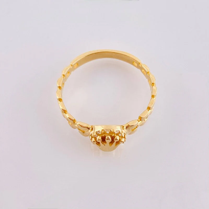 Anillo Correa Corona 2.5gr / T6 3/4 / Oro Amarillo 18K * - Image 2