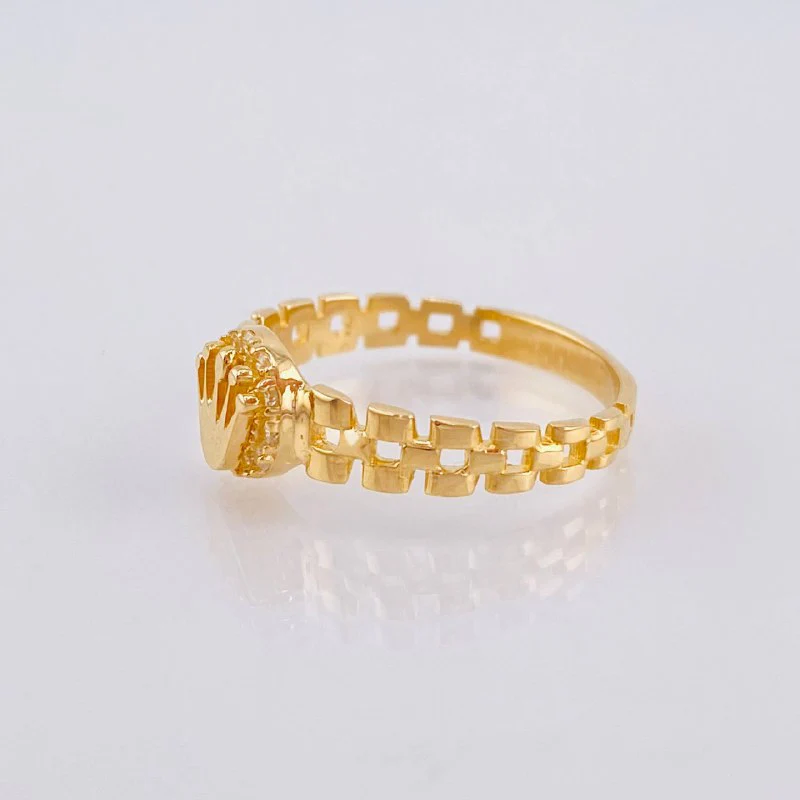 Anillo Correa Corona 2.5gr / T6 3/4 / Oro Amarillo 18K * - Image 3