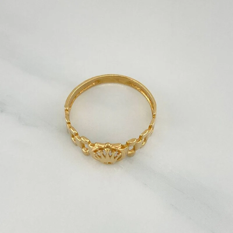 Anillo Correa Corona 2 g / T6 1/2 Oro Amarillo 18K - Image 3