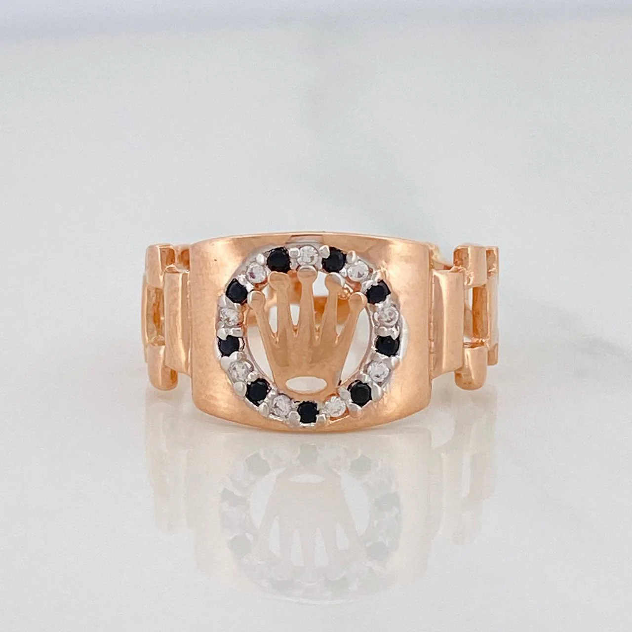 Anillo Correa Corona 3.7g / T9 1/4 Oro Rosa 18K