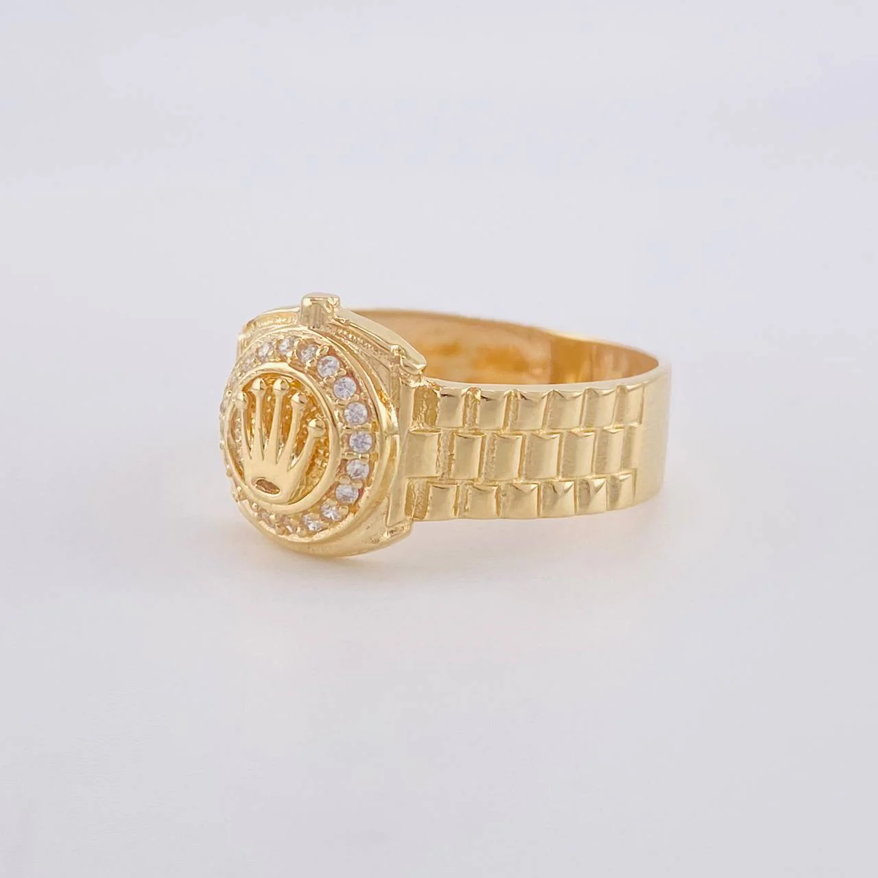 Anillo Correa corona 3.9g / T9 Oro Amarillo 18K - Image 2