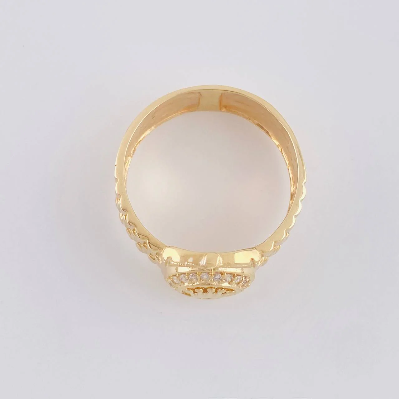 Anillo Correa corona 3.9g / T9 Oro Amarillo 18K - Image 3