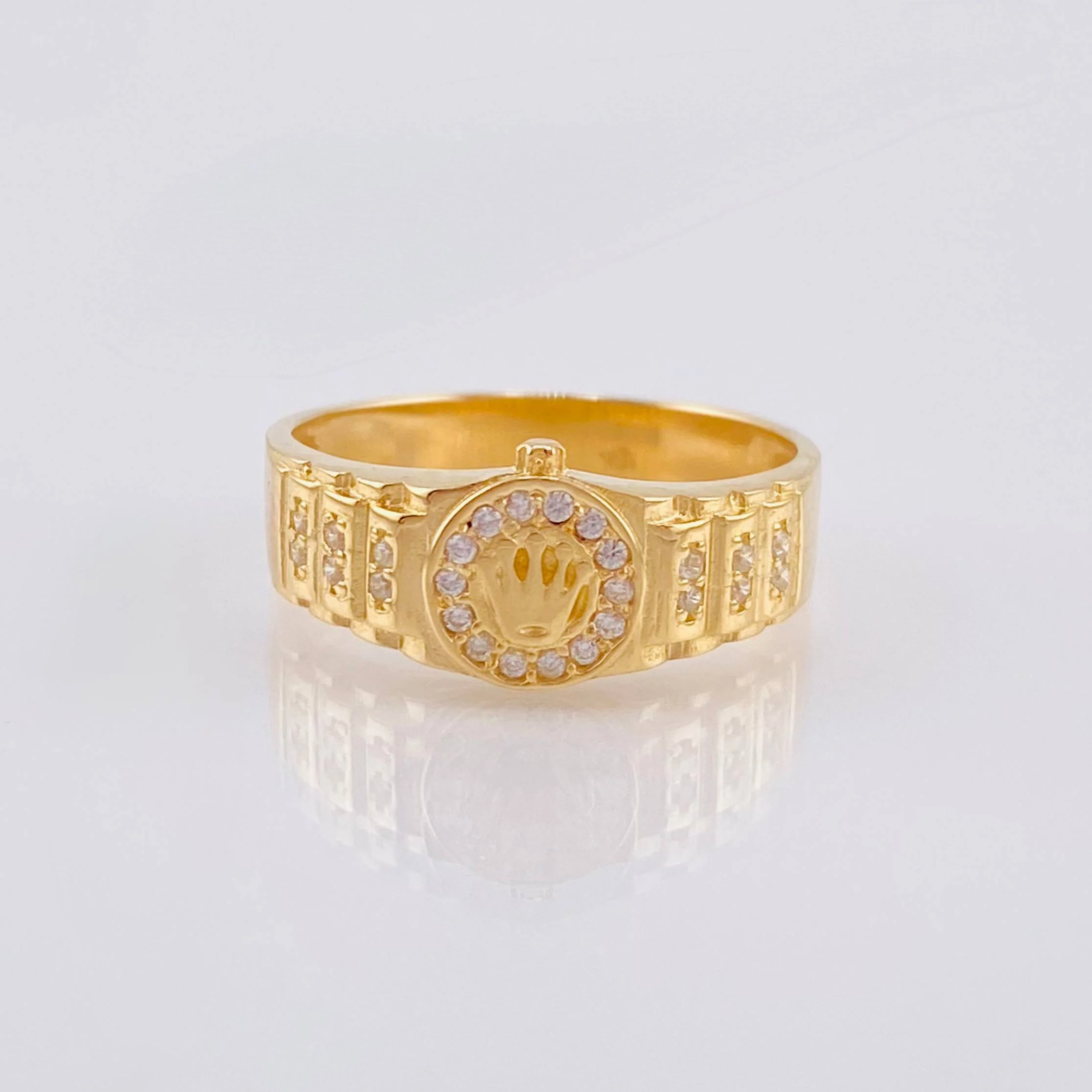 Anillo Correa Corona 4.3 g / T6 1/2 Oro Amarillo 18K