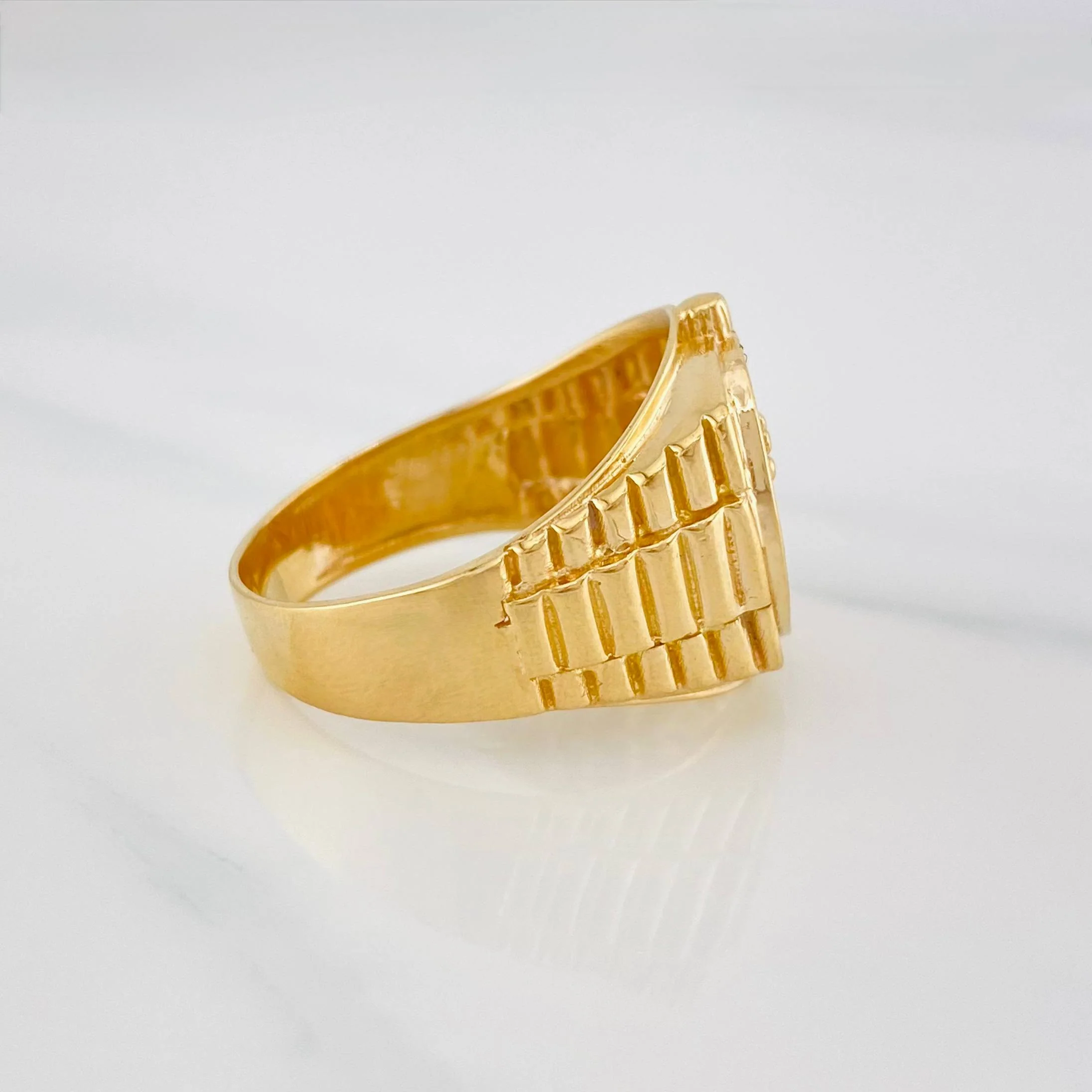 Anillo Correa Corona 7.1 g / T10 Oro Amarillo 18K - Image 4