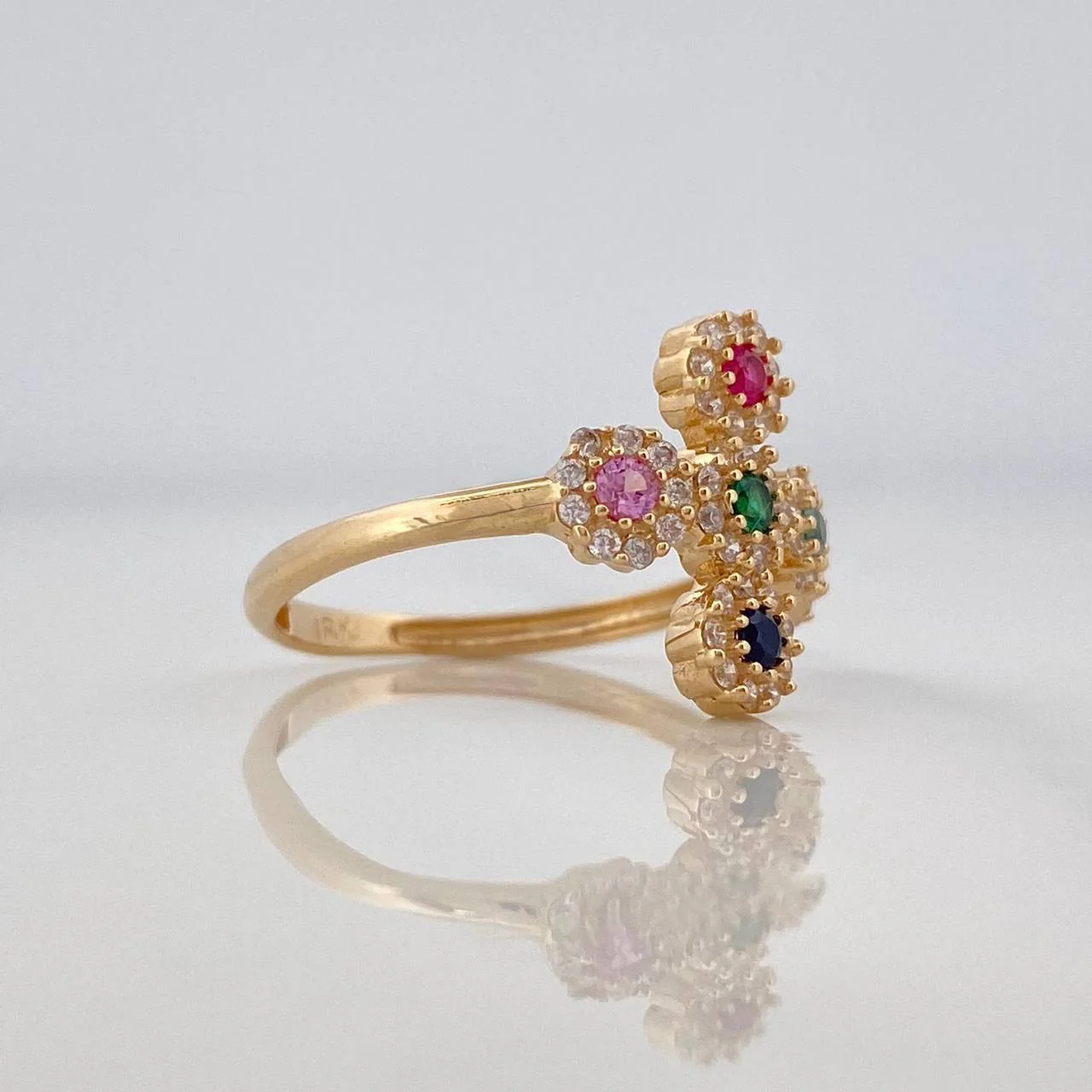 Anillo Cruz Tupida 2.3g / T6 Oro Amarillo 18K - Image 2