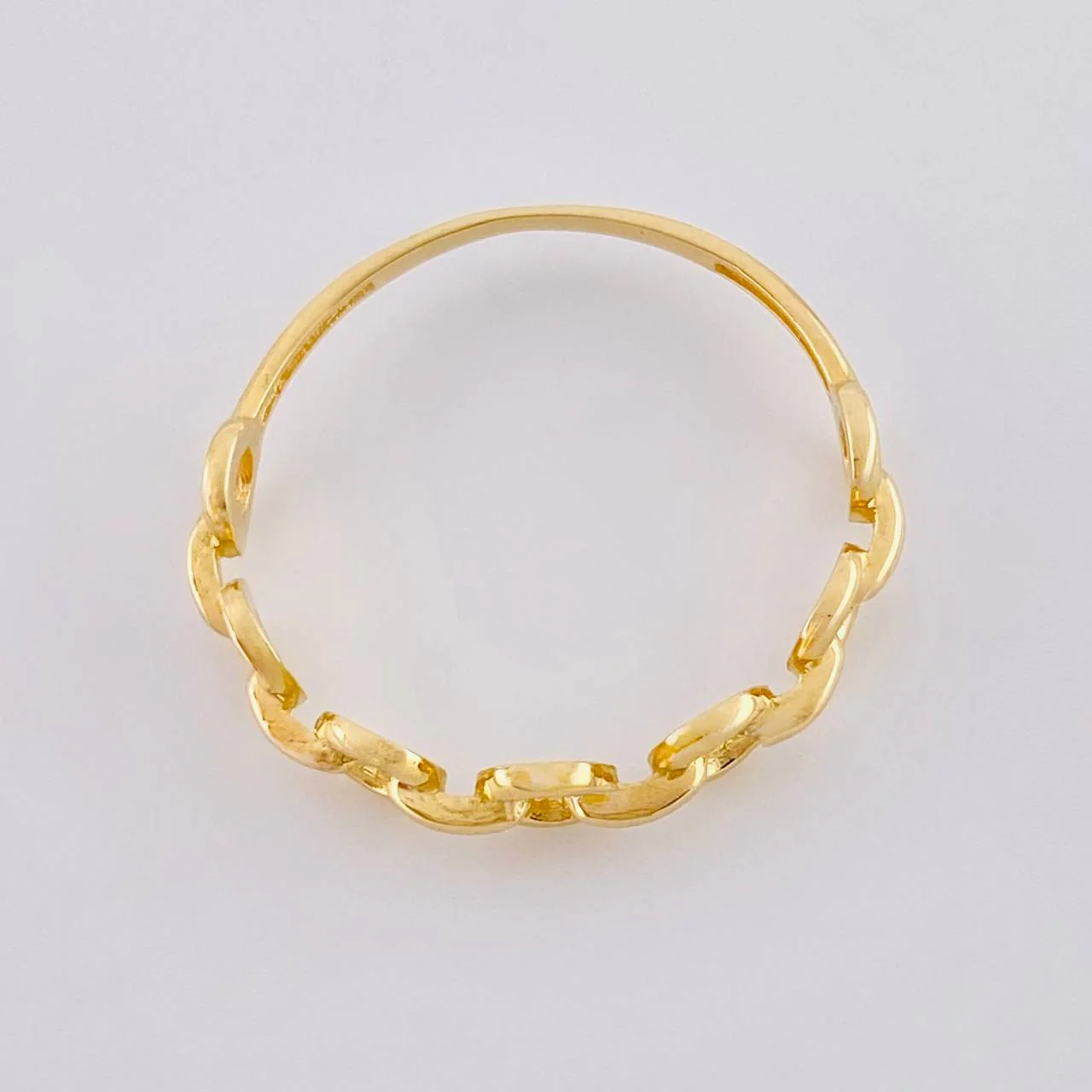 Anillo Cubano 1.35 g / T7 Oro Amarillo 18K - Image 3