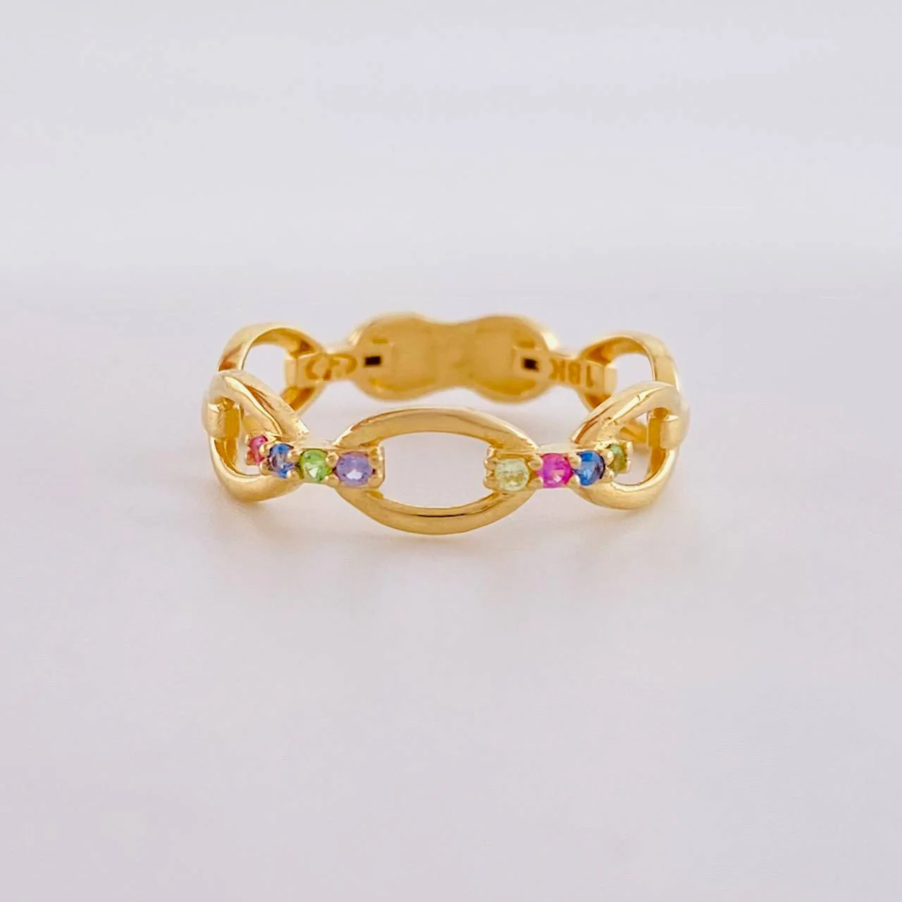Anillo Cubano 1.7g / T5 1/4 Oro Amarillo 18K