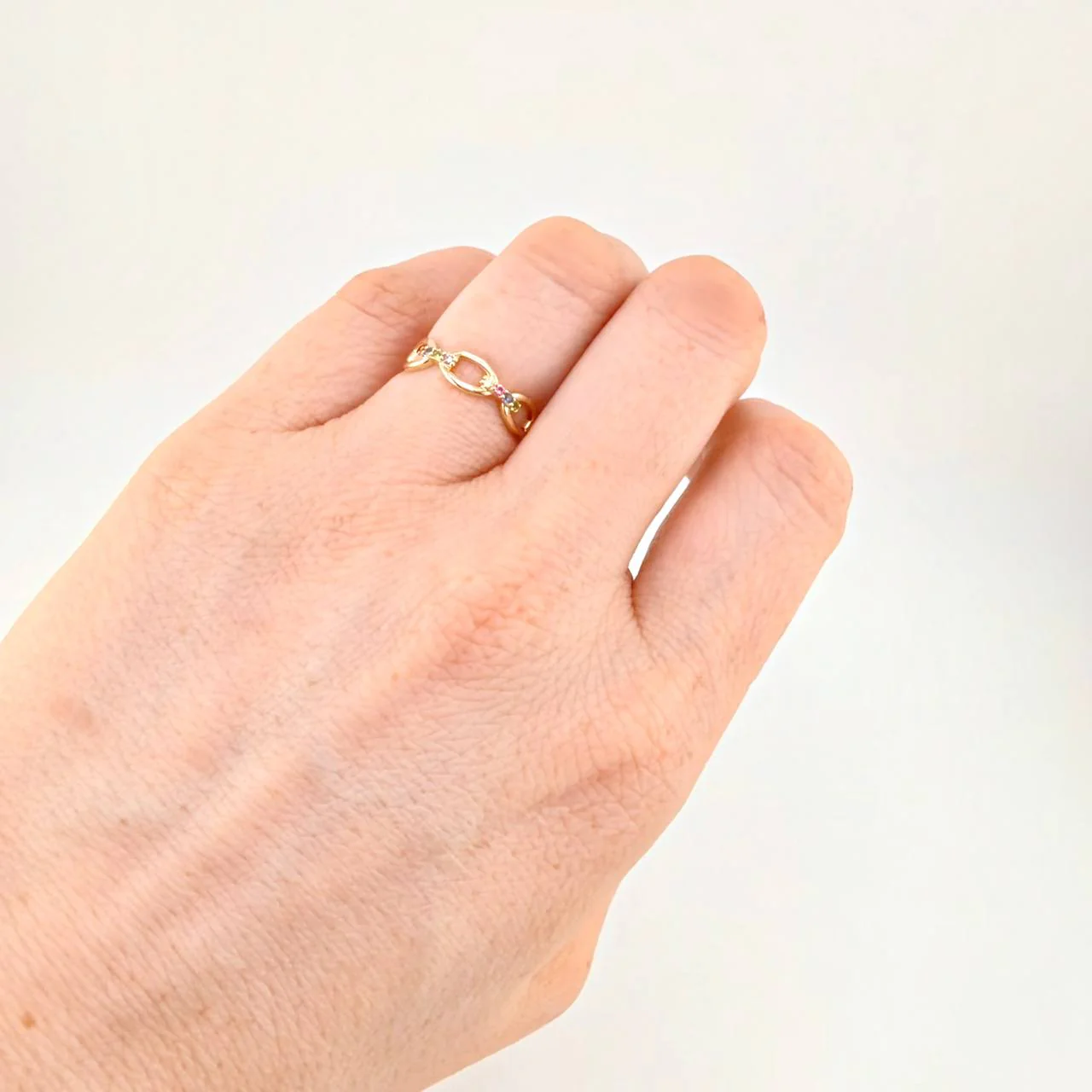 Anillo Cubano 1.7g / T5 1/4 Oro Amarillo 18K - Image 4
