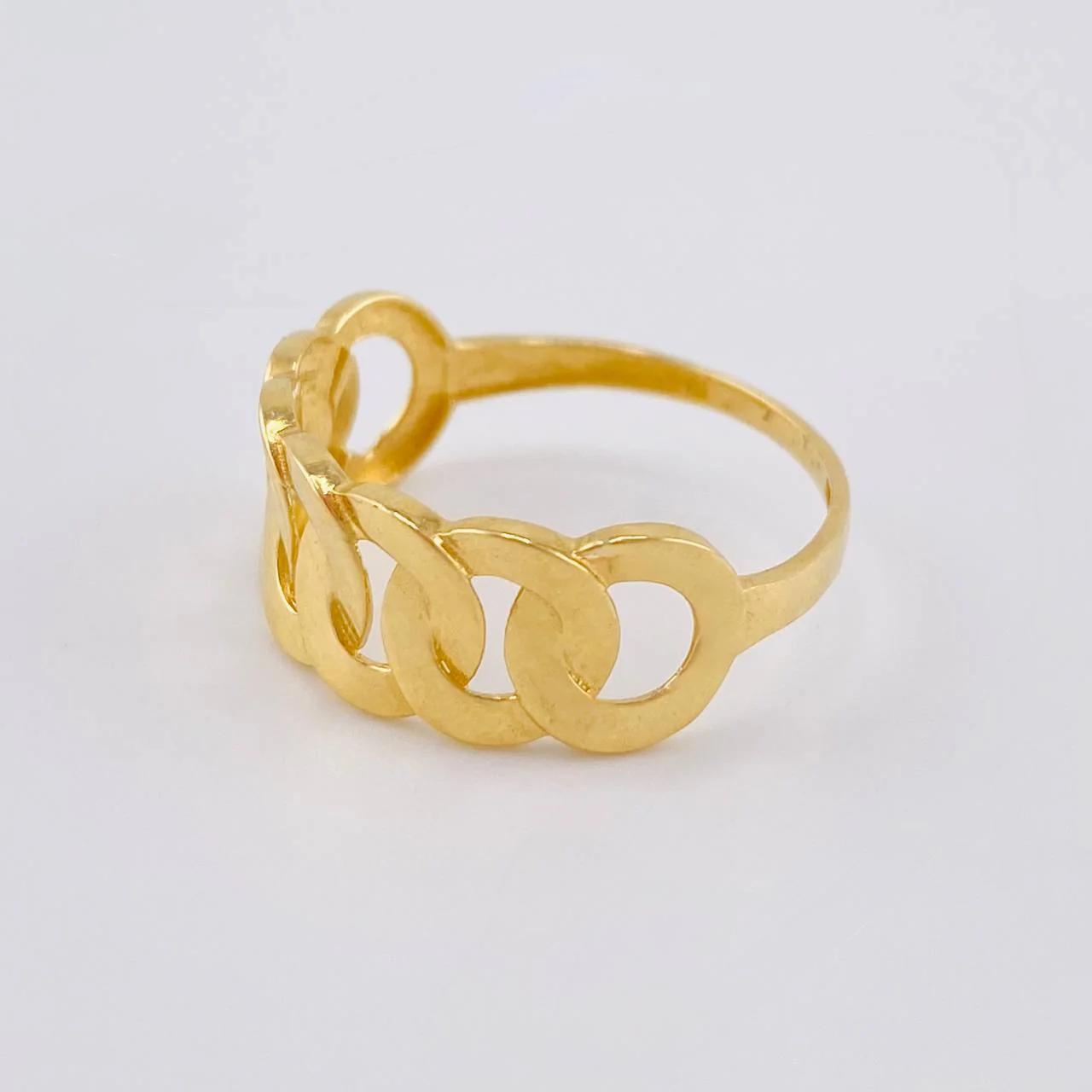 Anillo Cubano 1.85 g / T8 Oro Amarillo 18K - Image 2