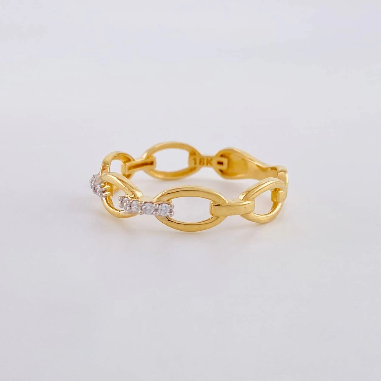 Anillo Cubano 1.85g / T7 Oro Amarillo 18K - Image 2
