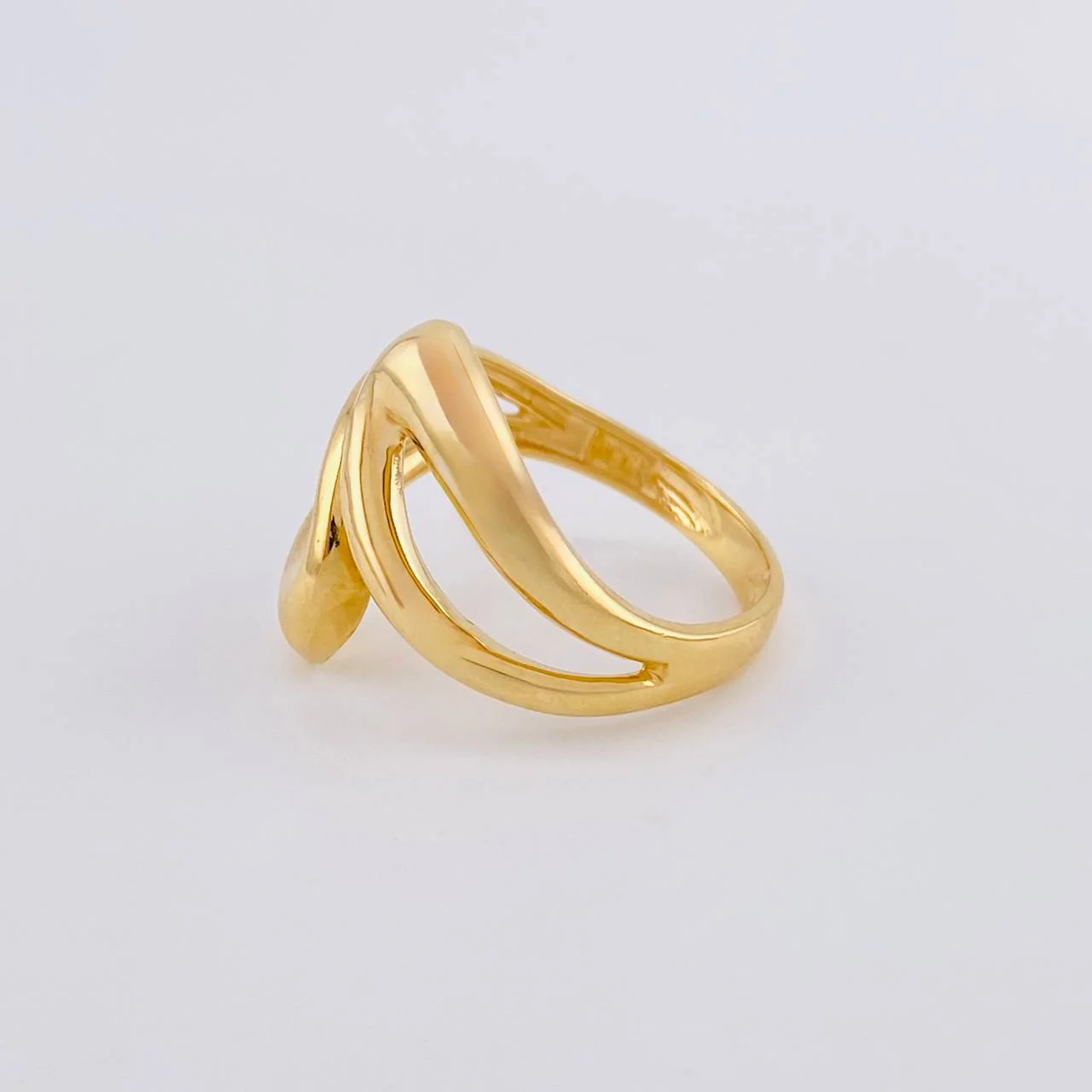 Anillo Curvas Tu Y Yo 3.8 g / T7 Oro Amarillo 18K - Image 4