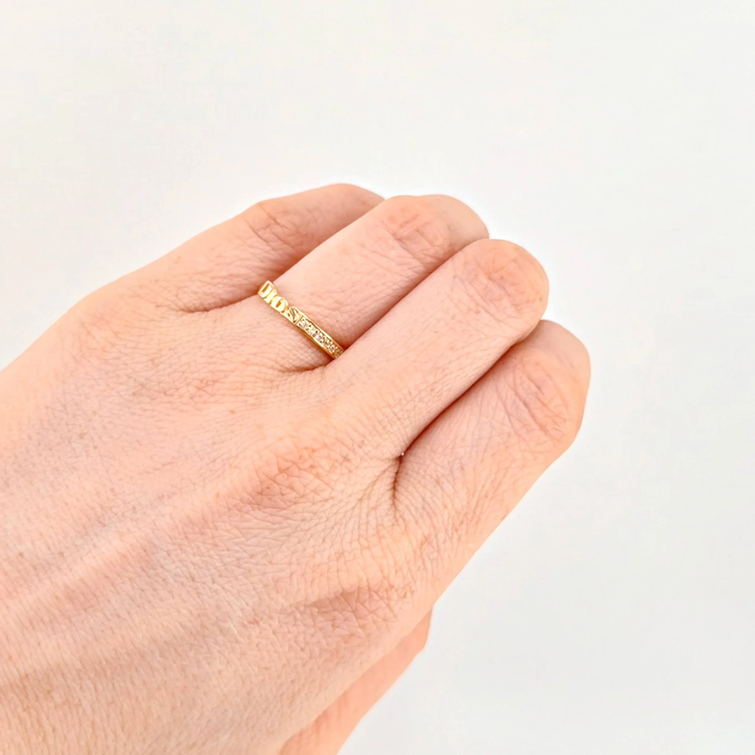 Anillo Dios 1.4gr / T6 1/2 / Oro Amarillo 18K * - Image 4