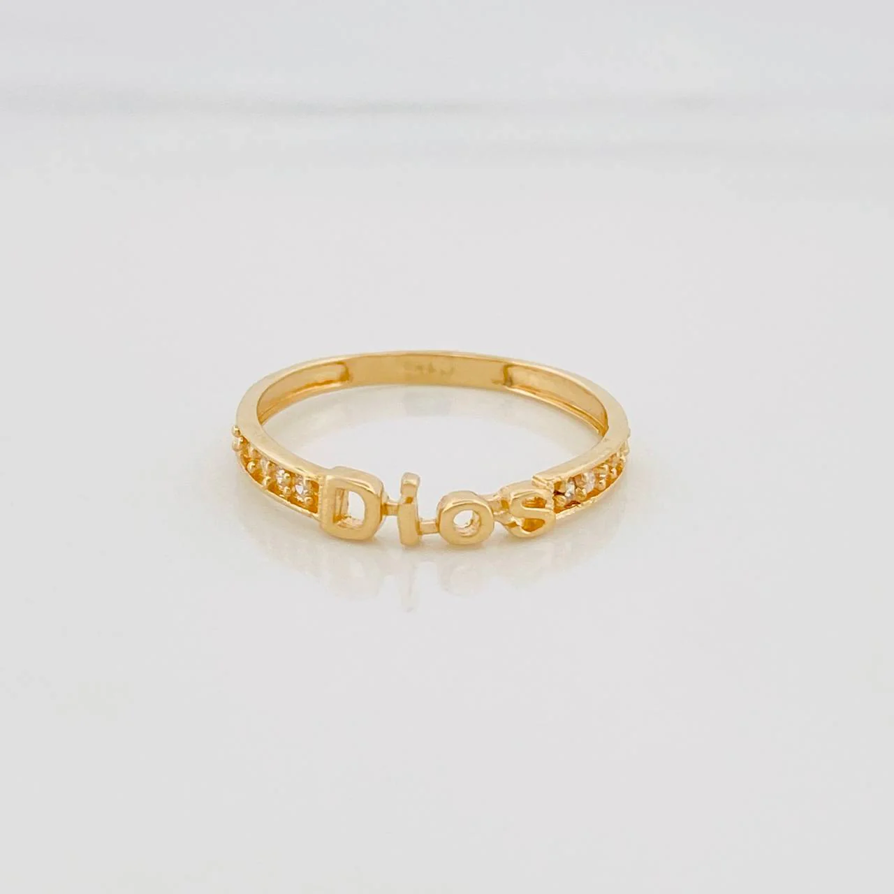 Anillo Dios 1.5 g / T7 3/4 Oro Amarillo 18K