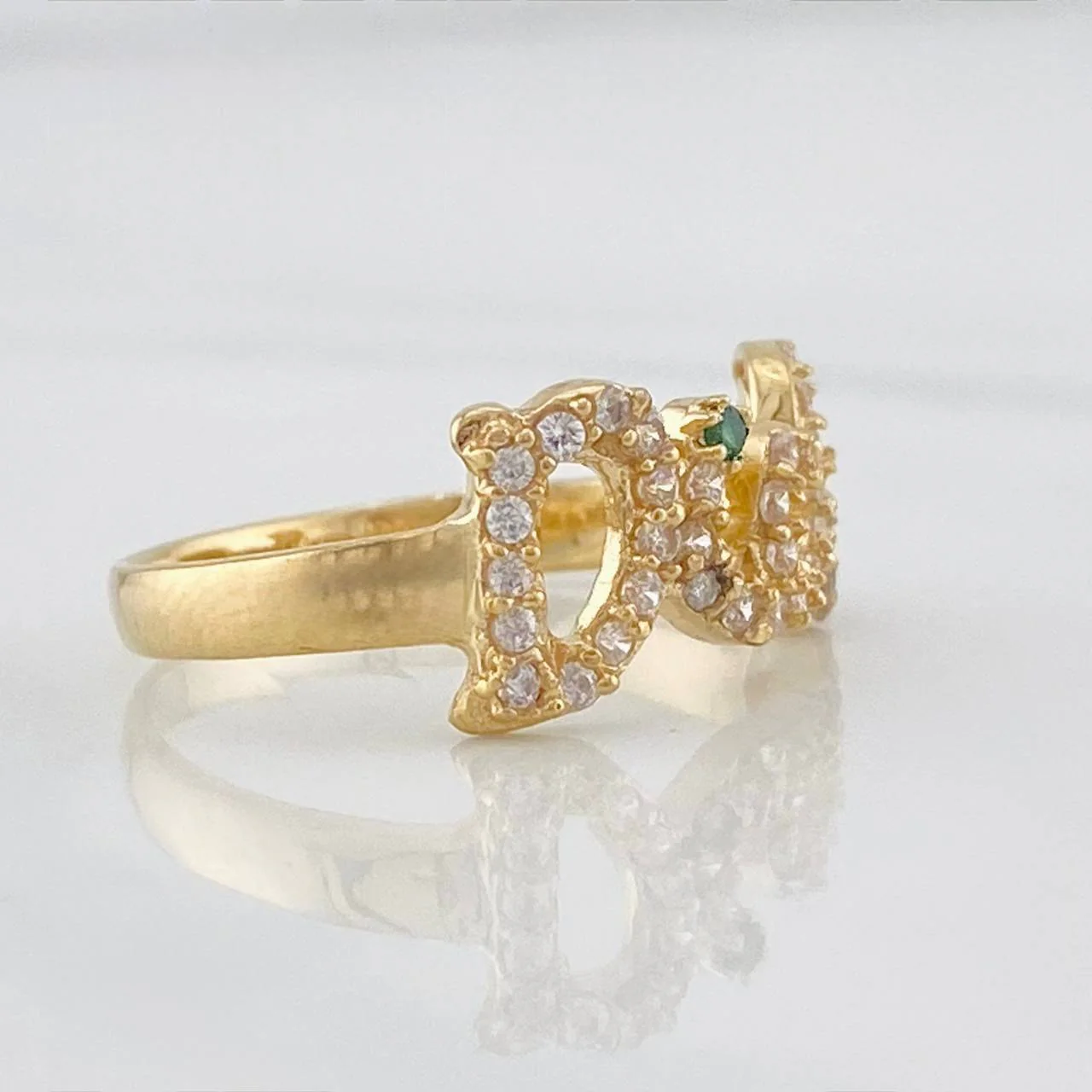 Anillo Dios 3.15g / T7 1/4 Oro Amarillo 18K - Image 3